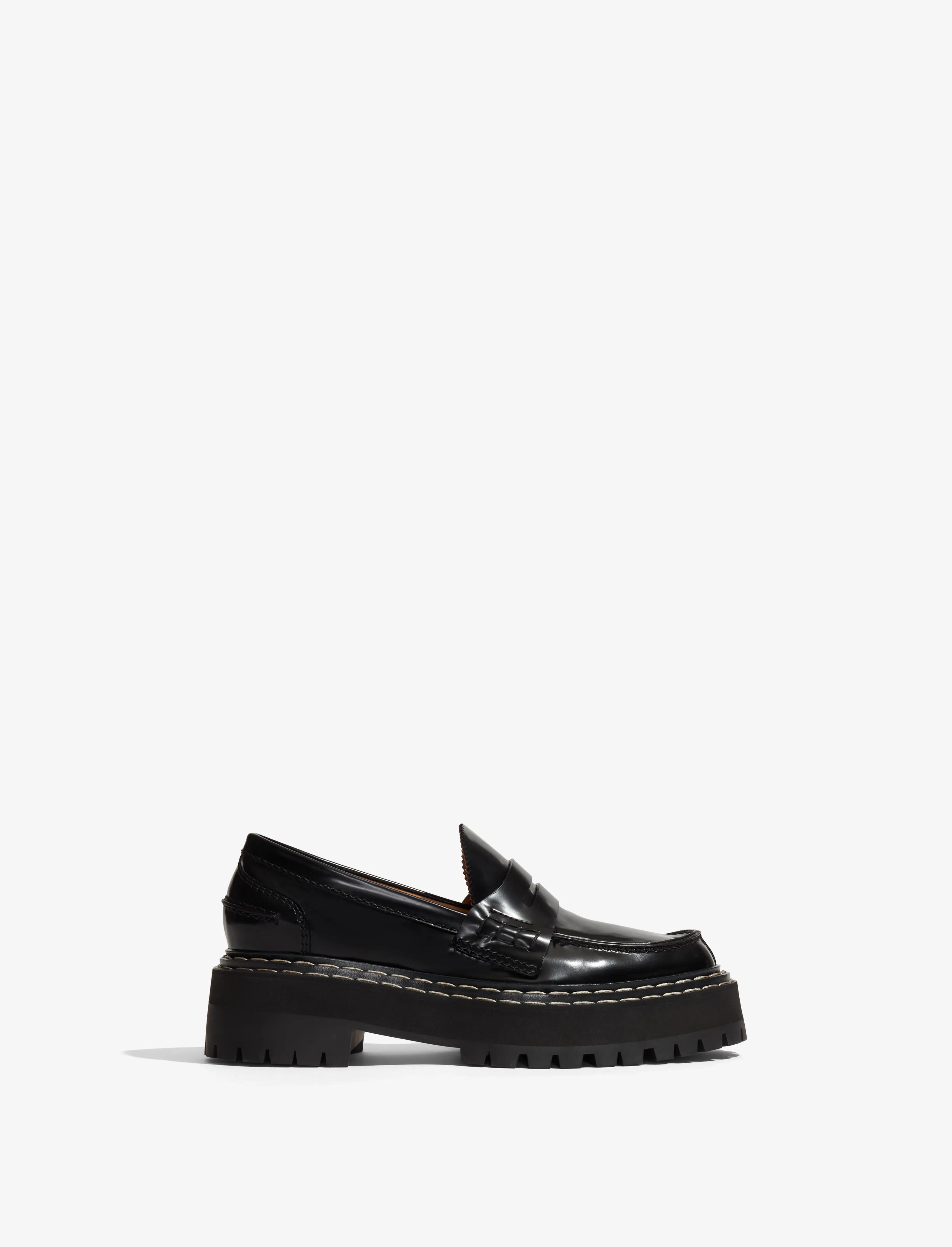 Lug Sole Platform Loafers in Spazzolato Leather sold by Proenza Schouler