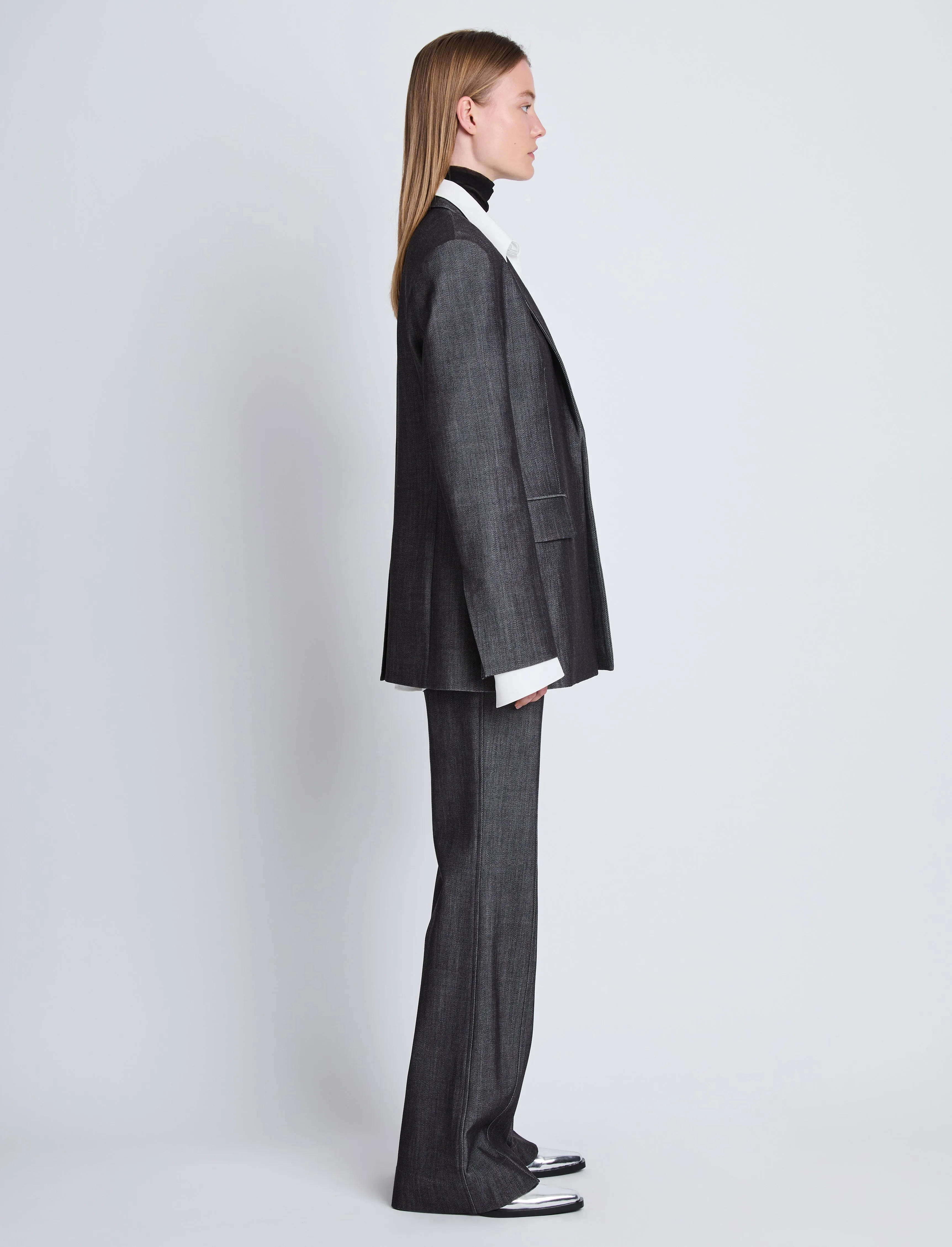 Laurie Jacket in Wool Melange sold by Proenza Schouler product image thumbnail 4