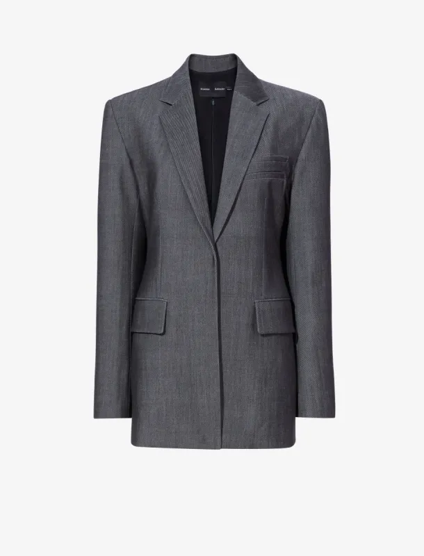 Laurie Jacket in Wool Melange sold by Proenza Schouler