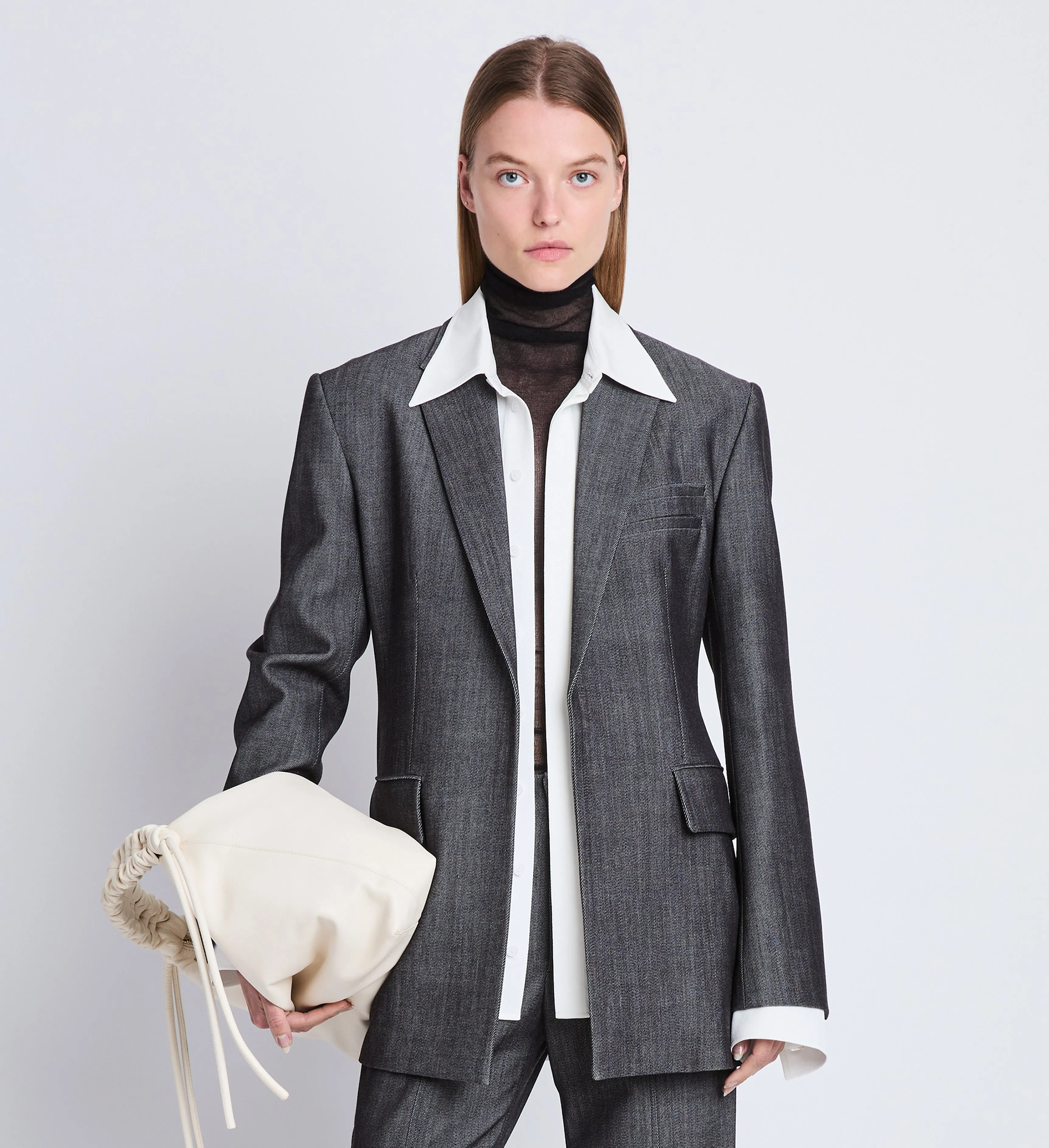 Laurie Jacket in Wool Melange sold by Proenza Schouler product image thumbnail 2
