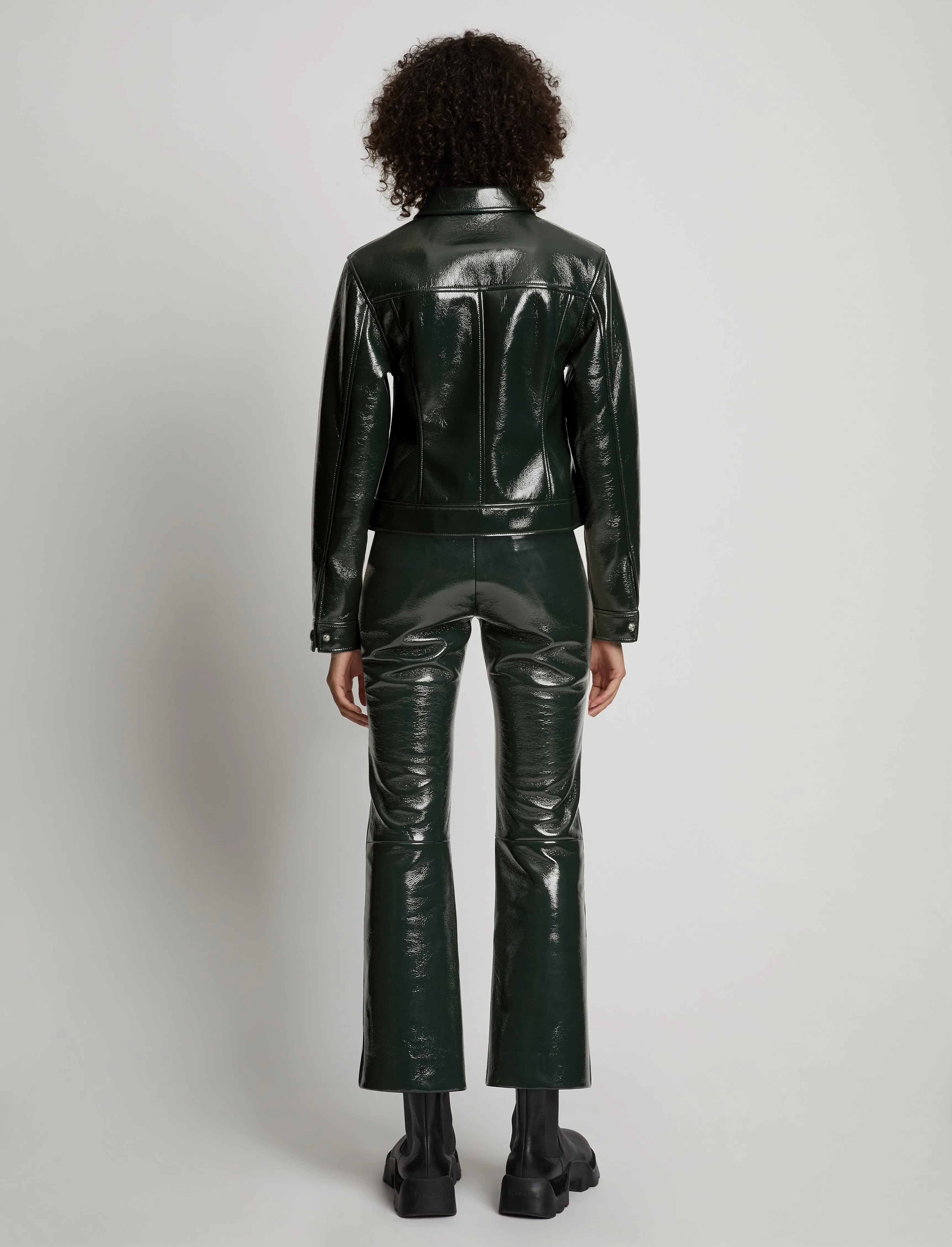 Vinyl Cropped Jacket sold by Proenza Schouler product image thumbnail 5