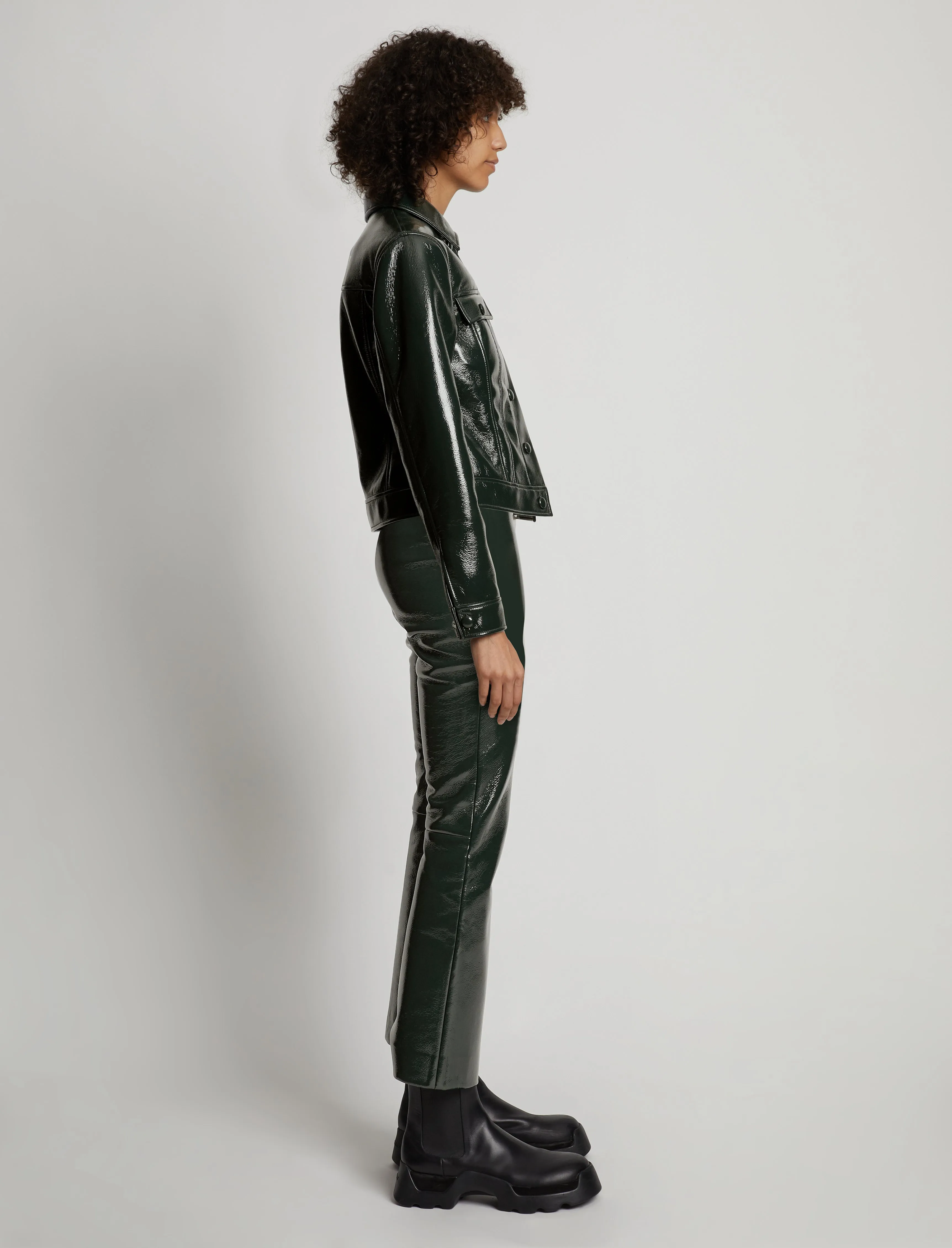 Vinyl Cropped Jacket sold by Proenza Schouler product image thumbnail 4