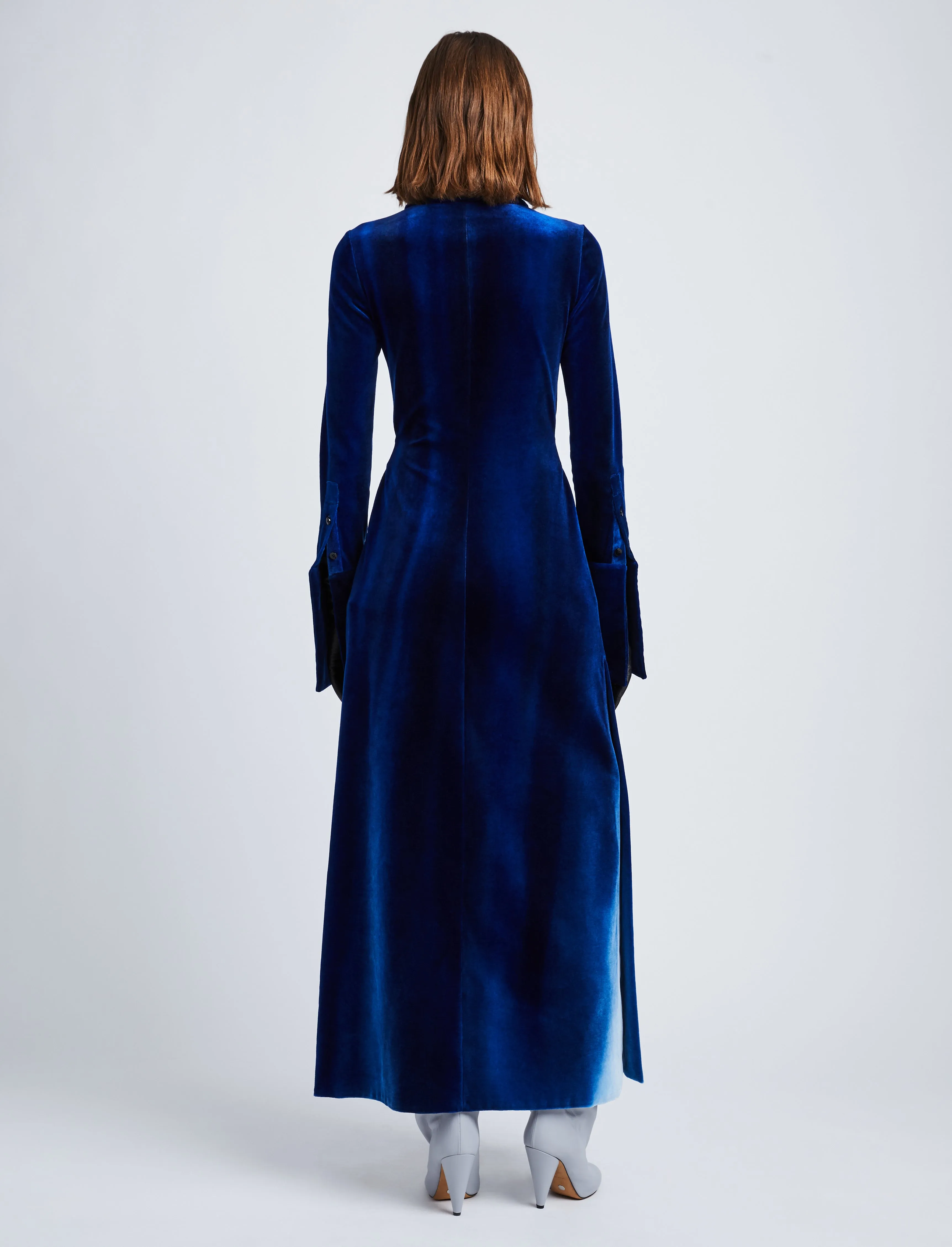 Ice Dyed Velvet Shirt Dress sold by Proenza Schouler product image thumbnail 4