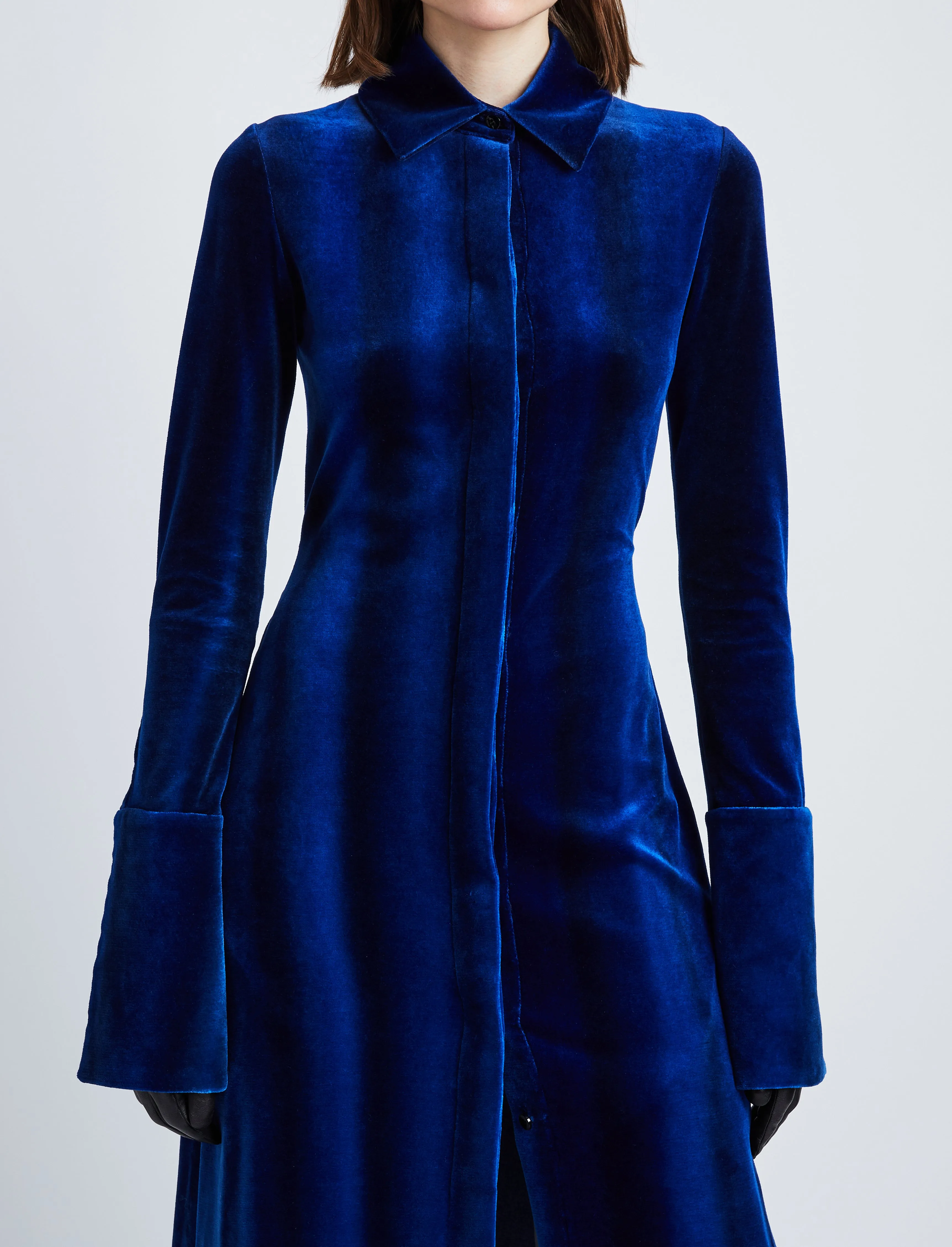Ice Dyed Velvet Shirt Dress sold by Proenza Schouler product image thumbnail 5