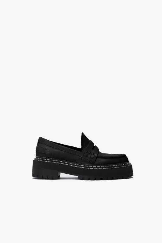 Lug Sole Platform Loafers in Grainy Leather sold by Proenza Schouler