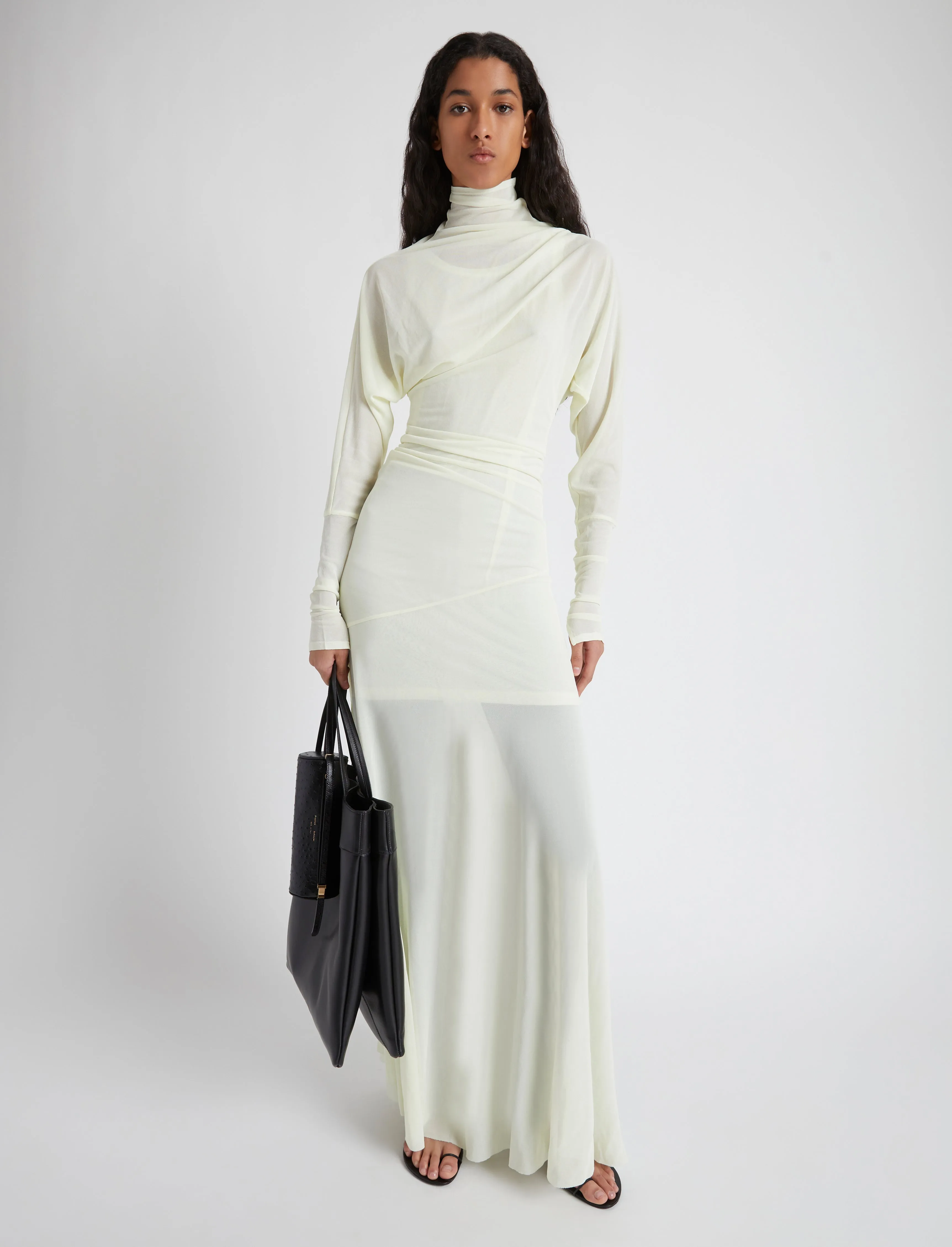 Paula Dress in Sheer Crepe Jersey sold by Proenza Schouler product image thumbnail 2