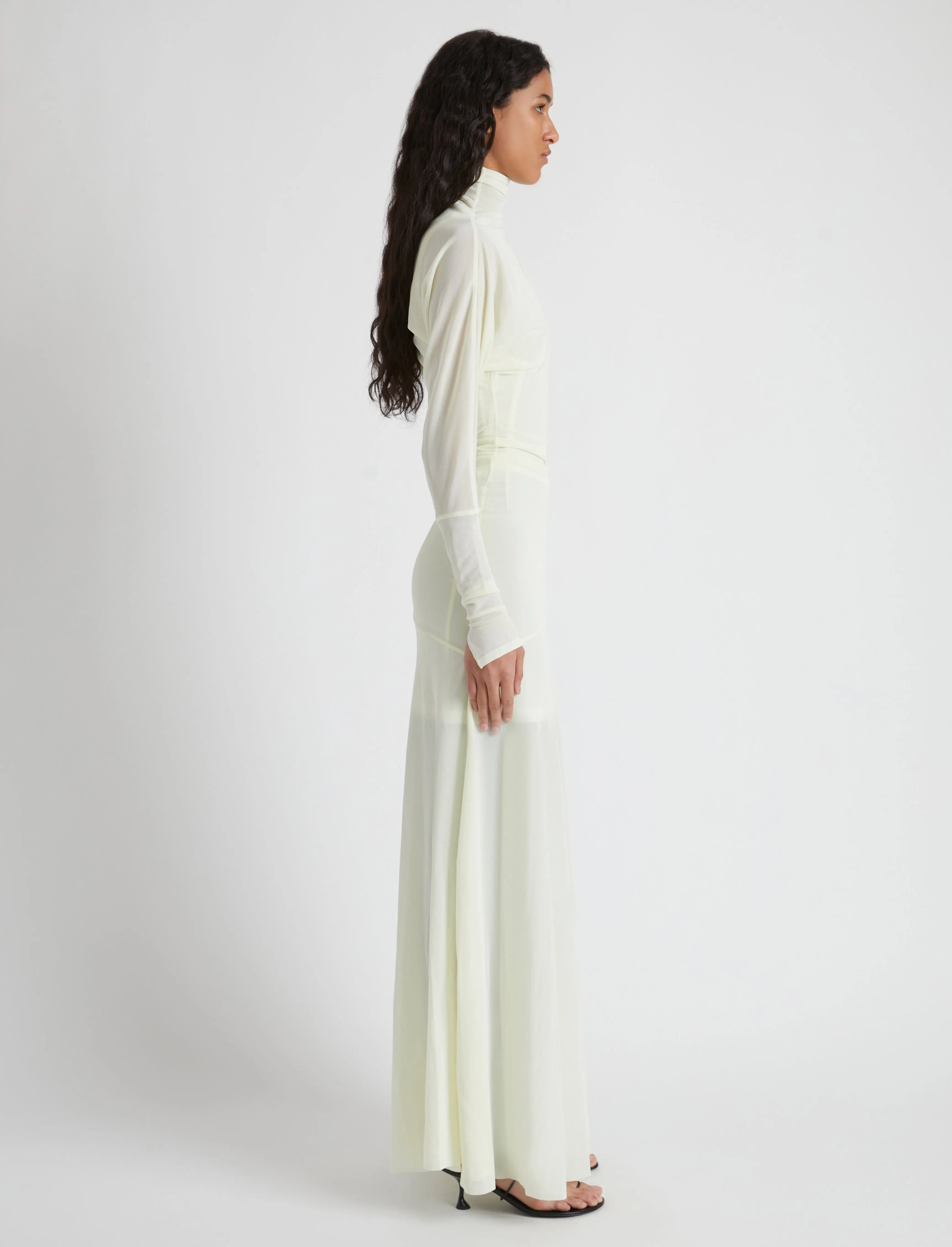 Paula Dress in Sheer Crepe Jersey sold by Proenza Schouler product image thumbnail 3