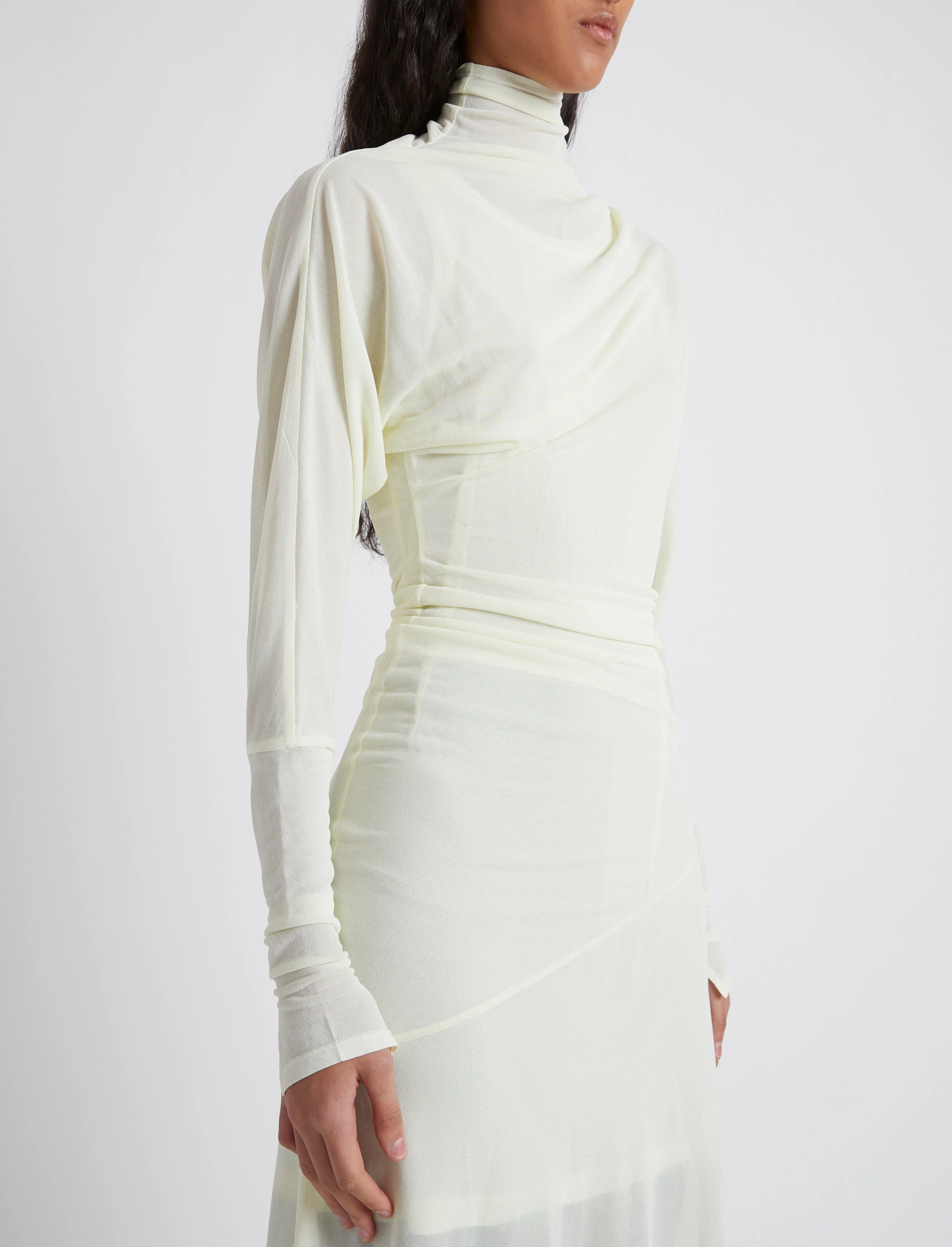 Paula Dress in Sheer Crepe Jersey sold by Proenza Schouler product image thumbnail 5