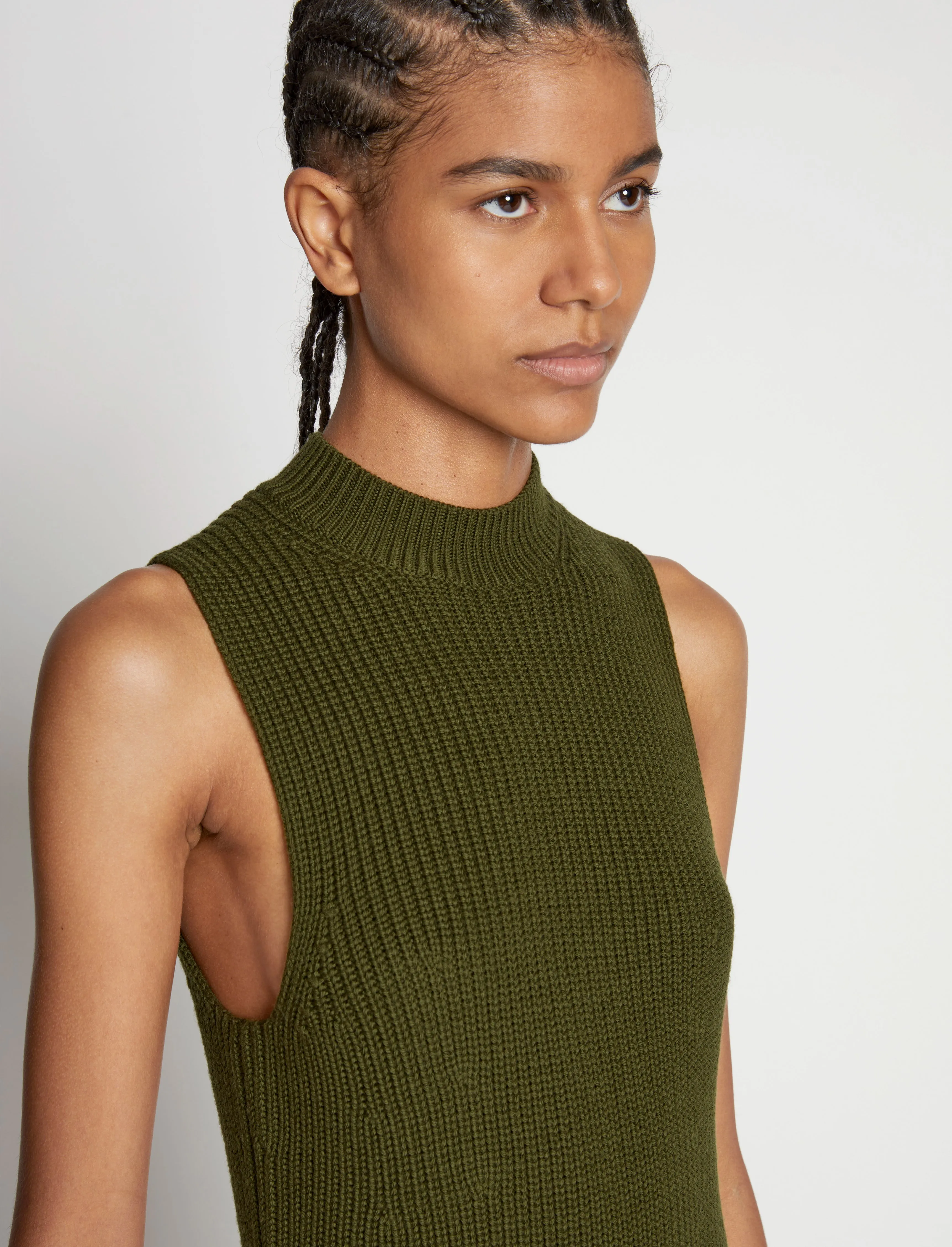 Sleeveless Cashfeel Mini Dress sold by Proenza Schouler product image thumbnail 5