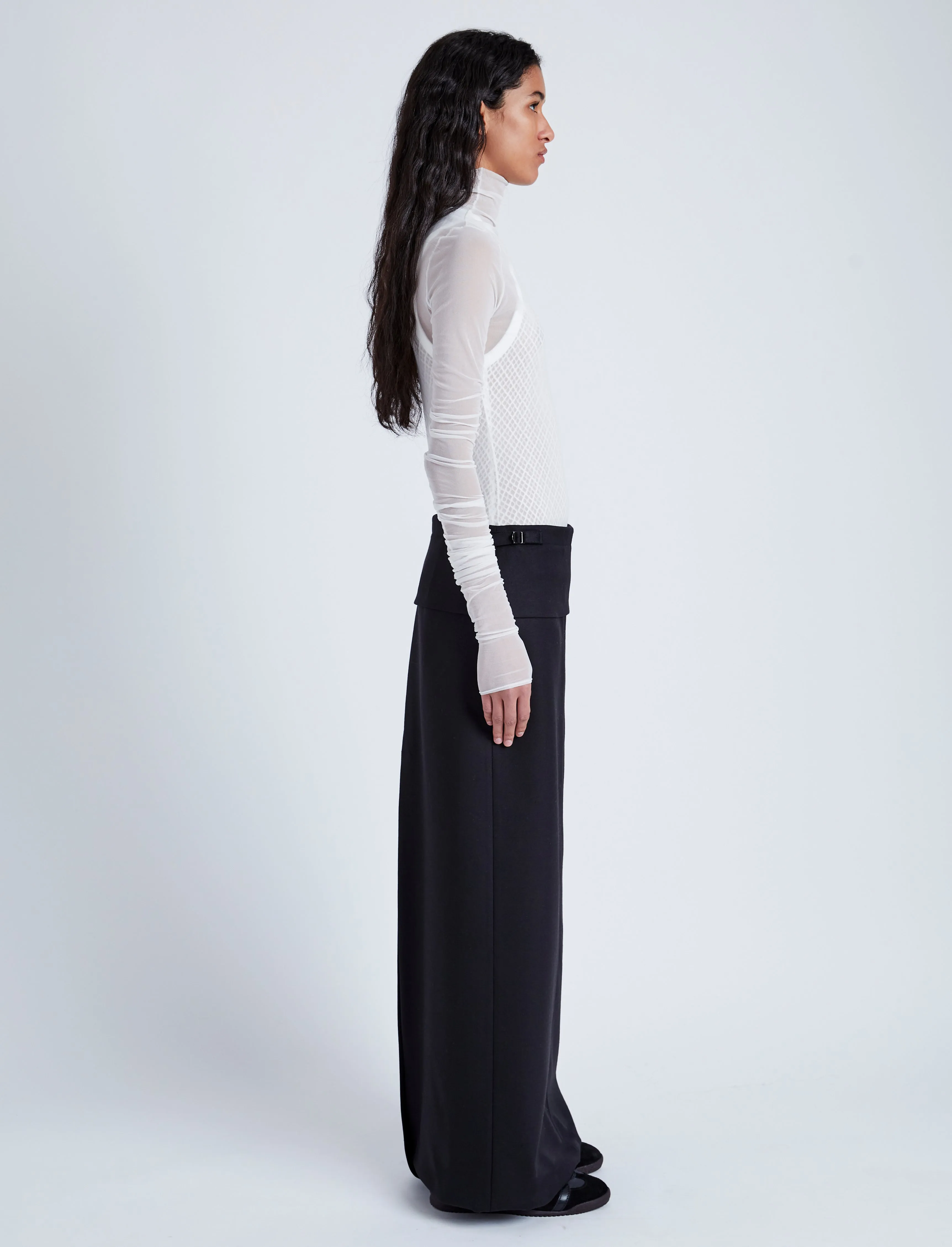 Adriana Skirt in Wool Twill Suiting sold by Proenza Schouler product image thumbnail 3
