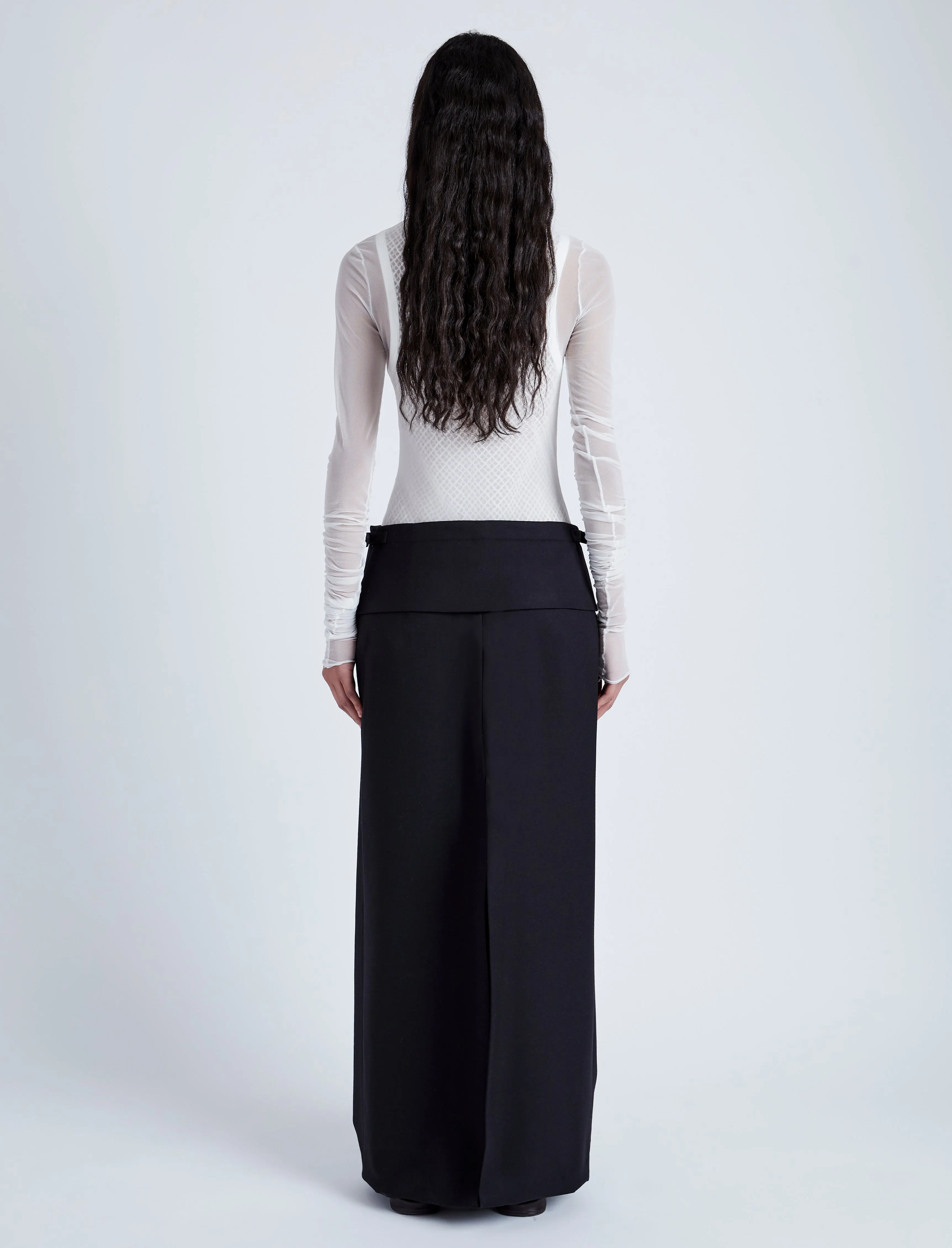 Adriana Skirt in Wool Twill Suiting sold by Proenza Schouler product image thumbnail 4