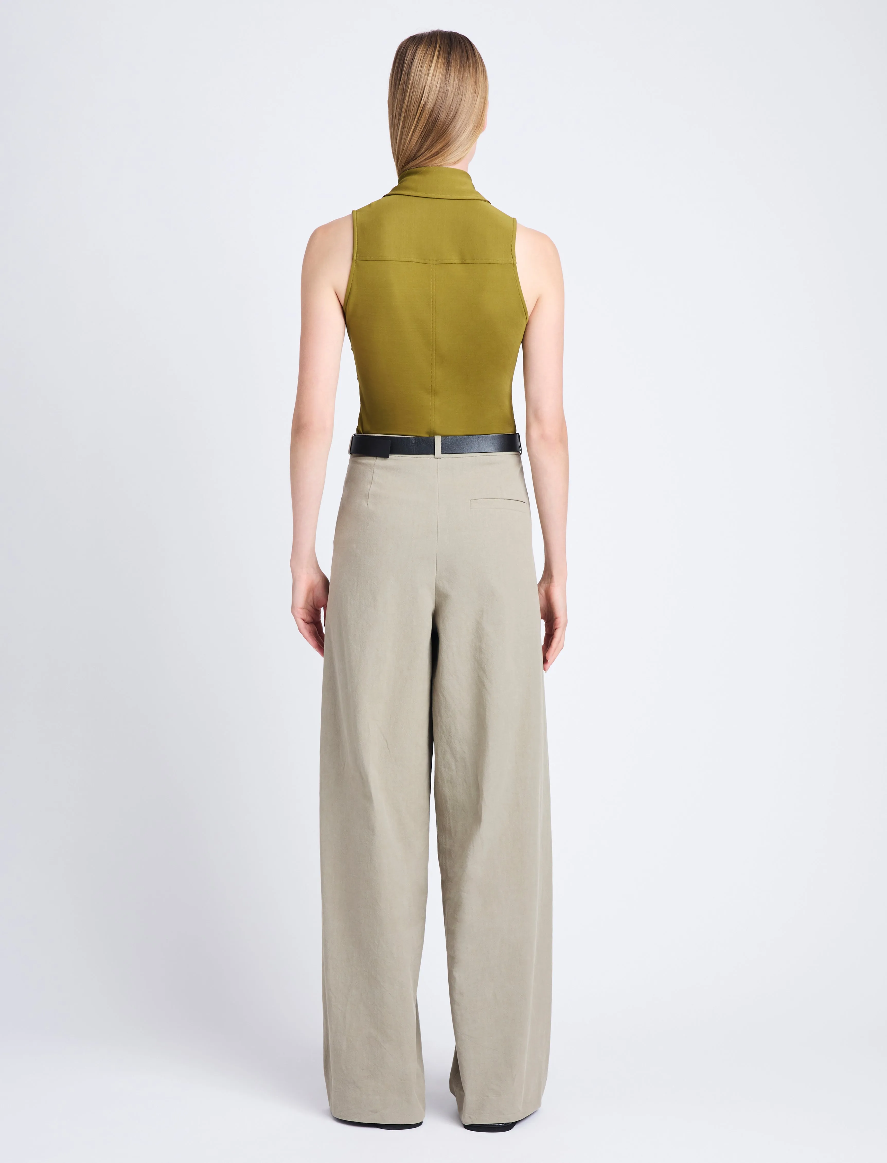 Florence Ruched Top in Matte Crepe Jersey sold by Proenza Schouler product image thumbnail 5