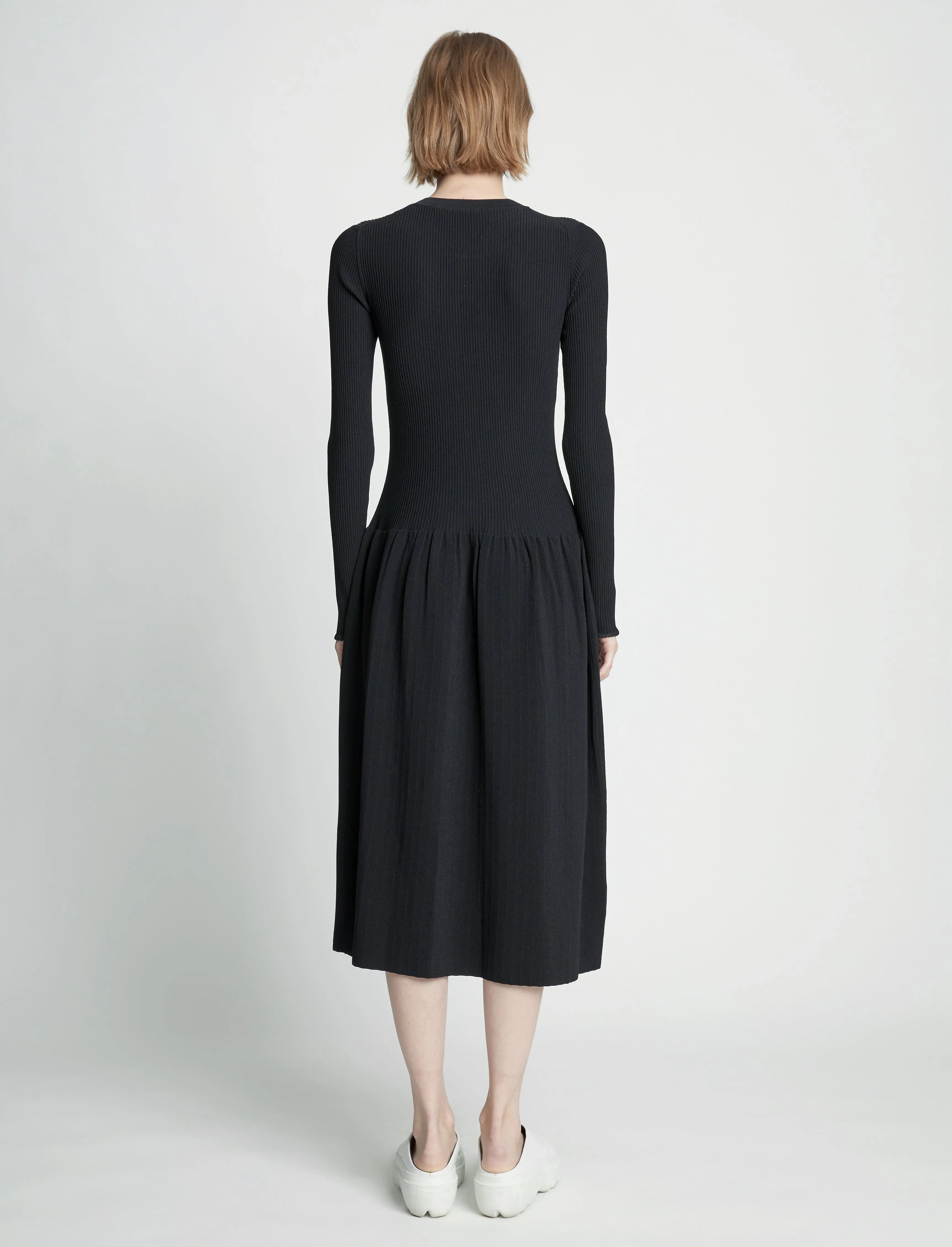 Rib Knit Button Front Dress sold by Proenza Schouler product image thumbnail 4