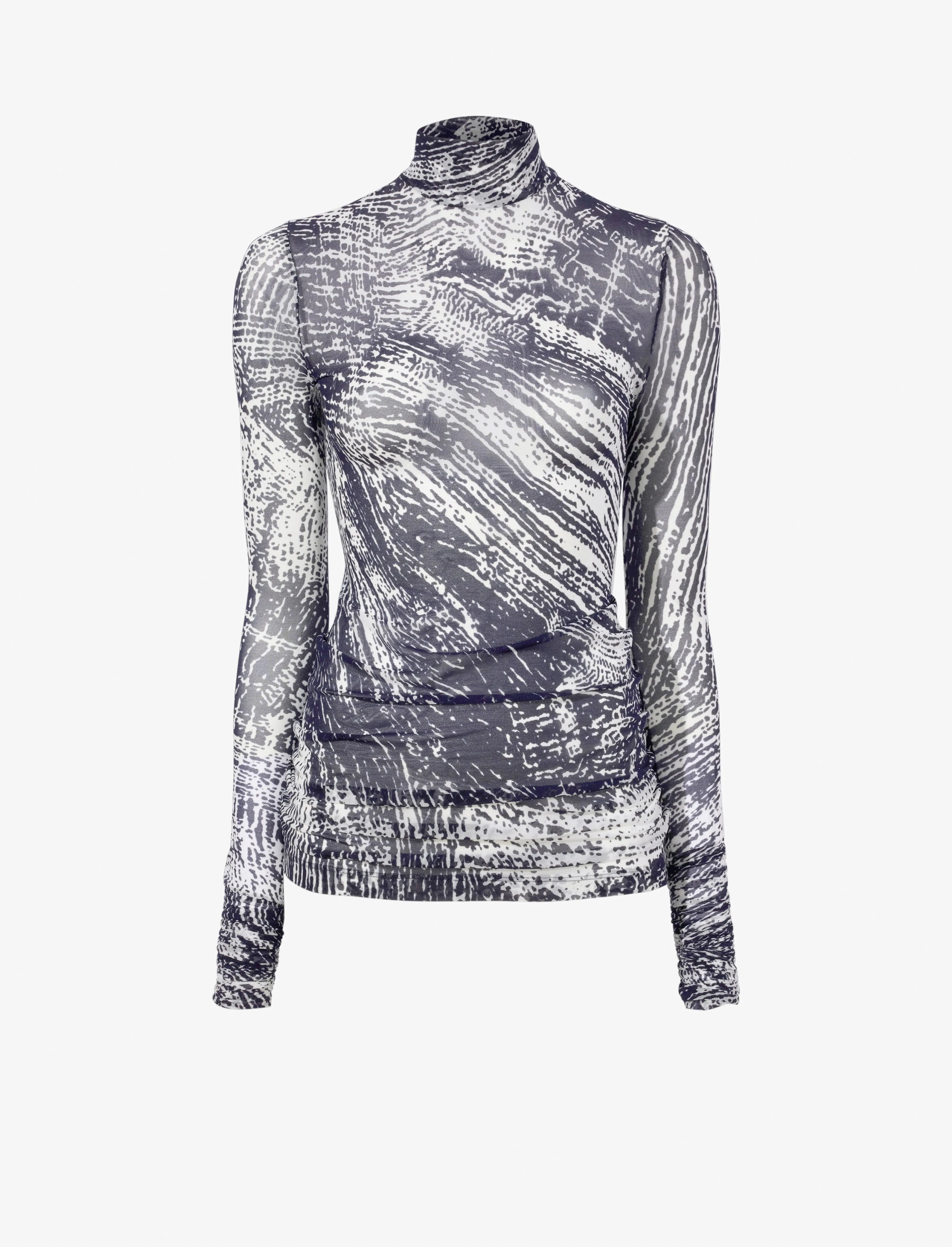 Rio Top in Printed Tulle Jersey sold by Proenza Schouler