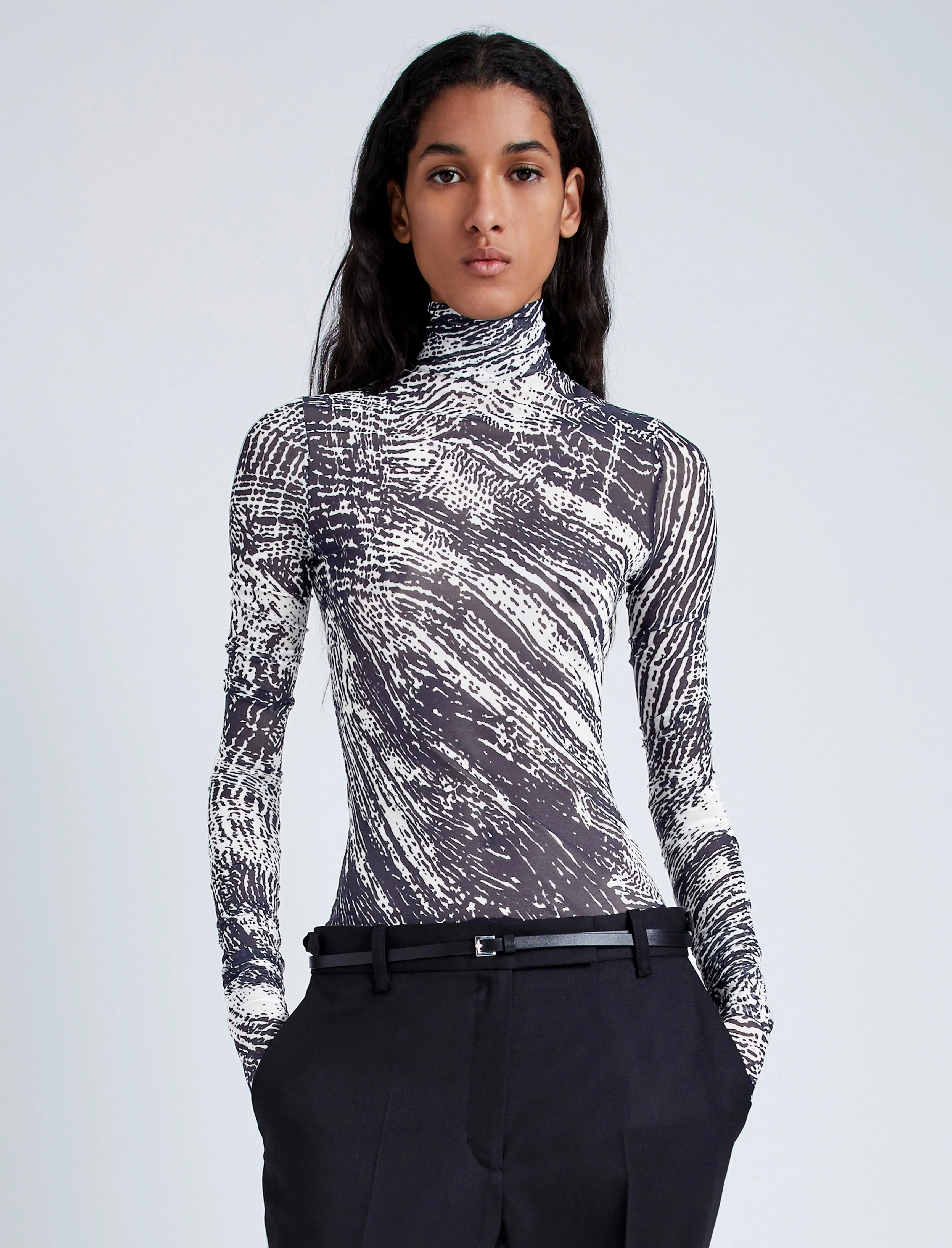 Rio Top in Printed Tulle Jersey sold by Proenza Schouler product image thumbnail 2