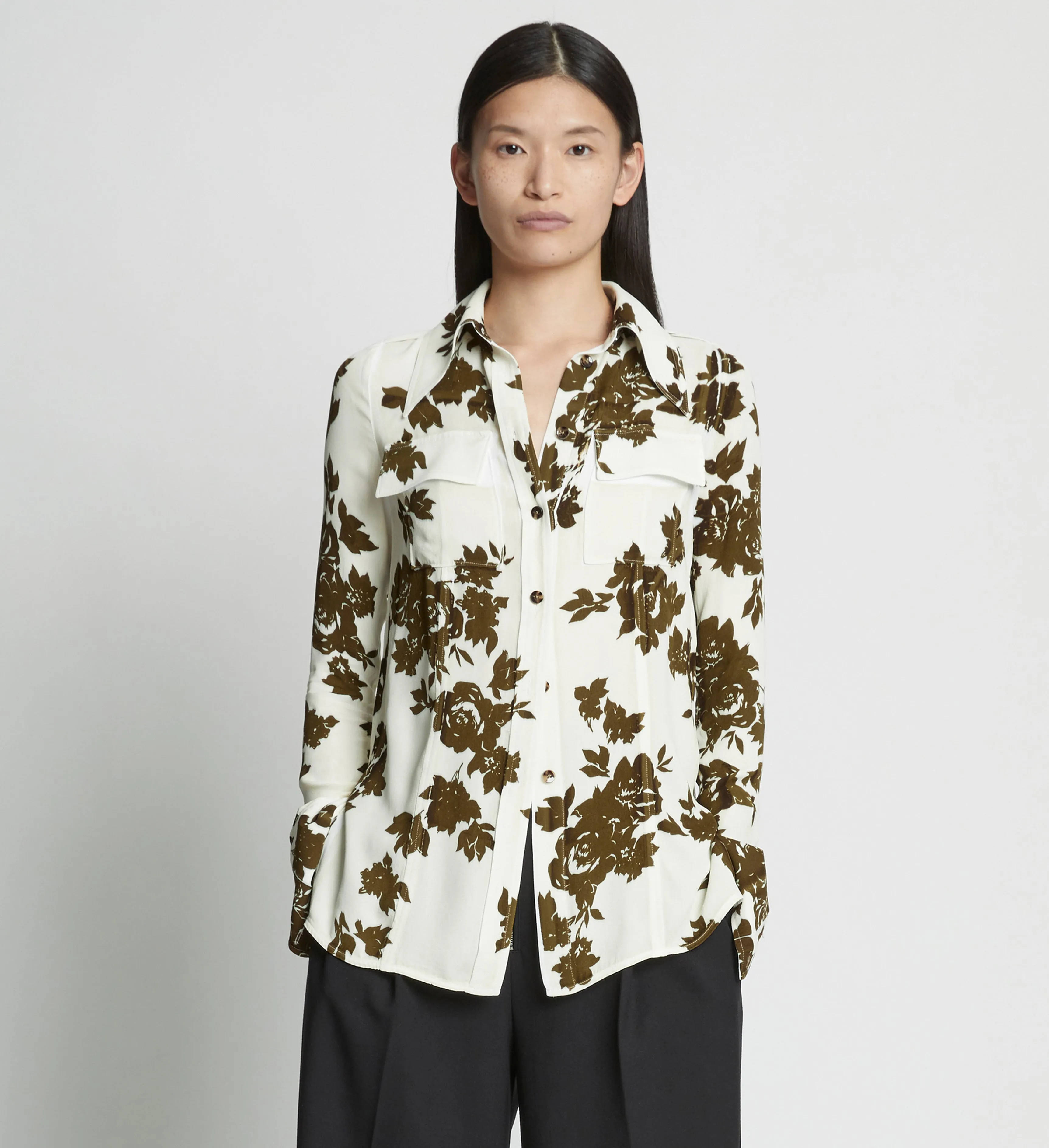 Floral Garment Printed Shirt sold by Proenza Schouler product image thumbnail 2