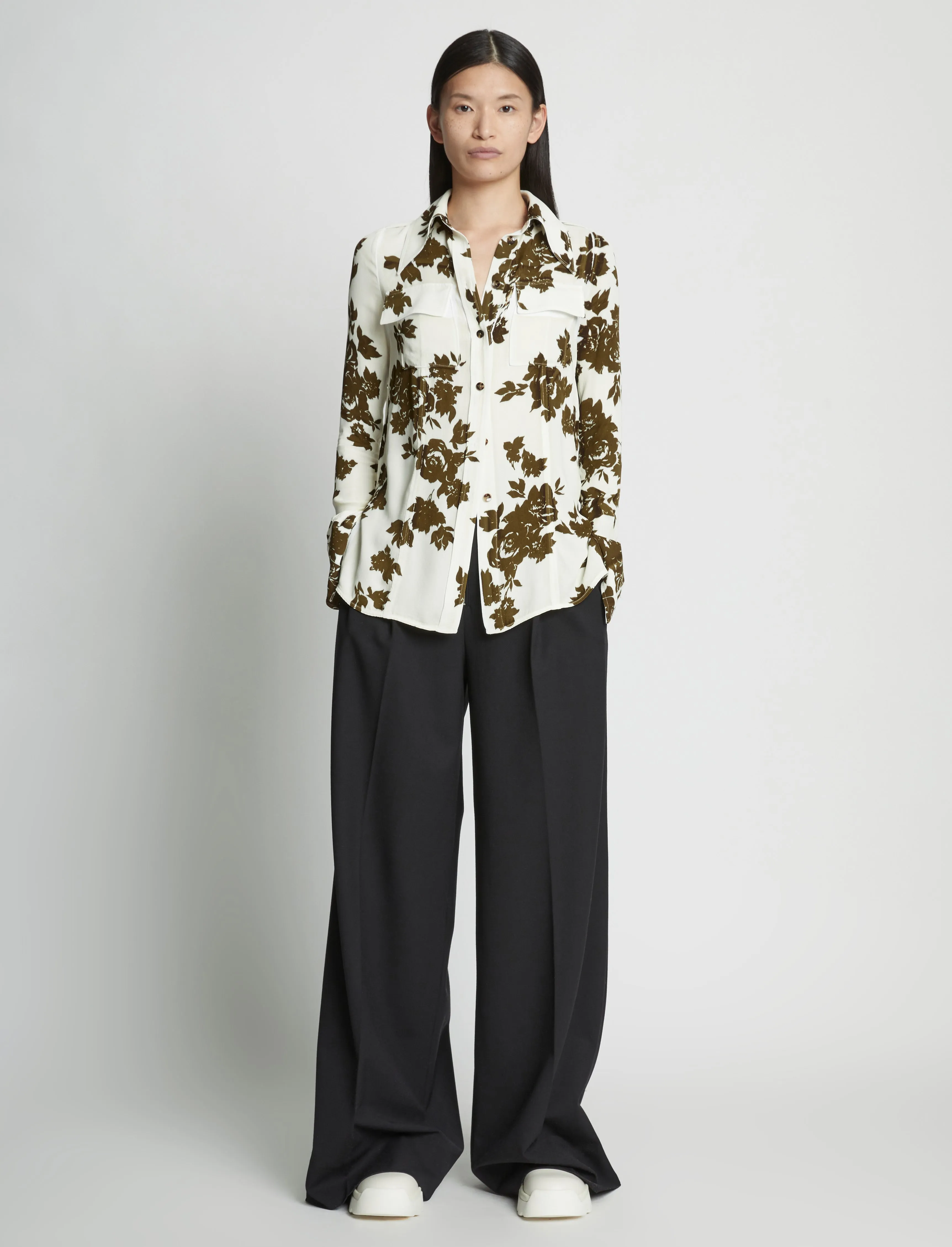 Floral Garment Printed Shirt sold by Proenza Schouler product image thumbnail 3