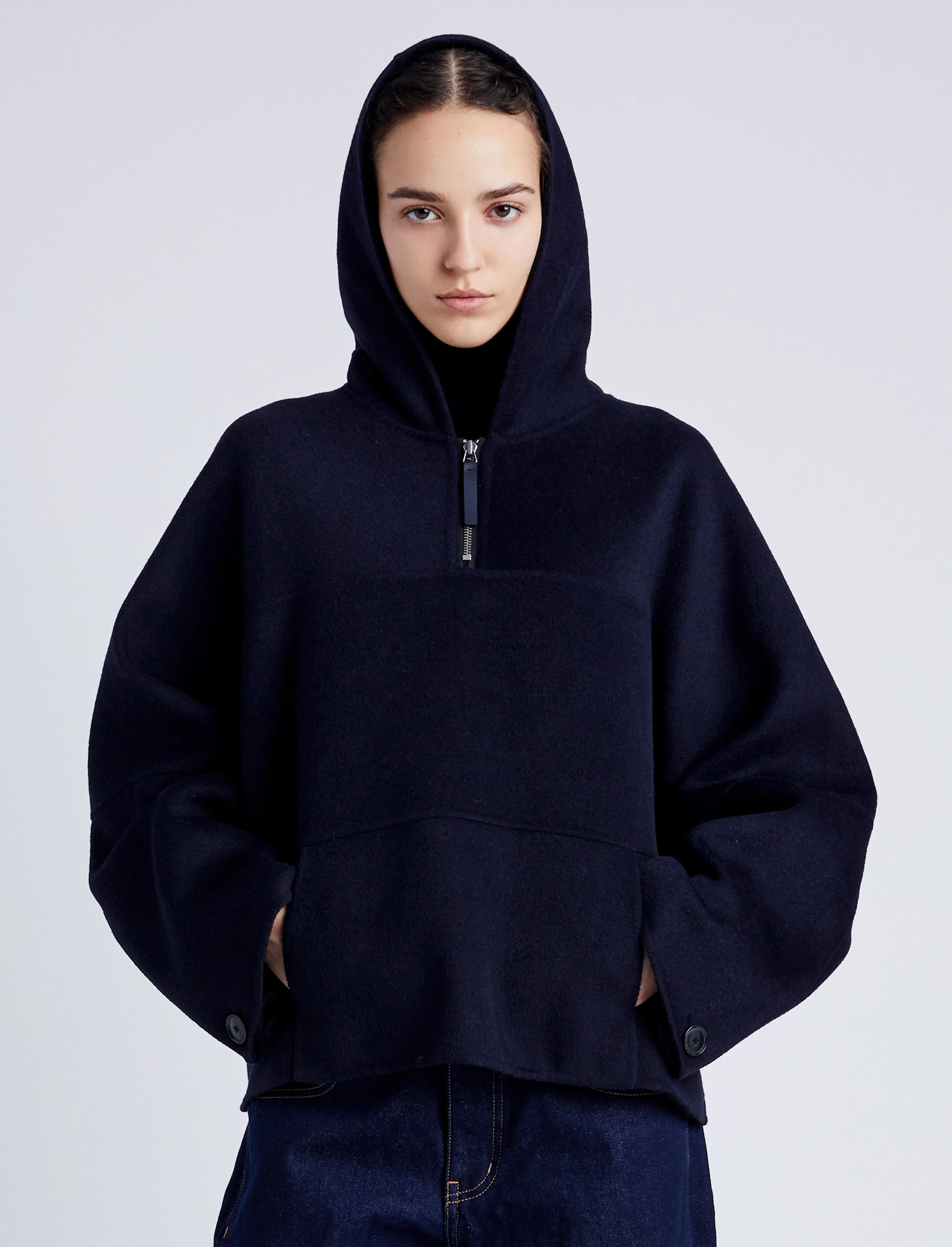 Isaac Hoodie in Double Face Wool sold by Proenza Schouler product image thumbnail 2
