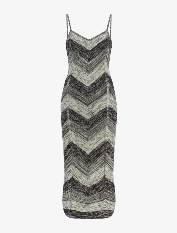 Marled Stripe Knit Maxi Dress made by Proenza Schouler