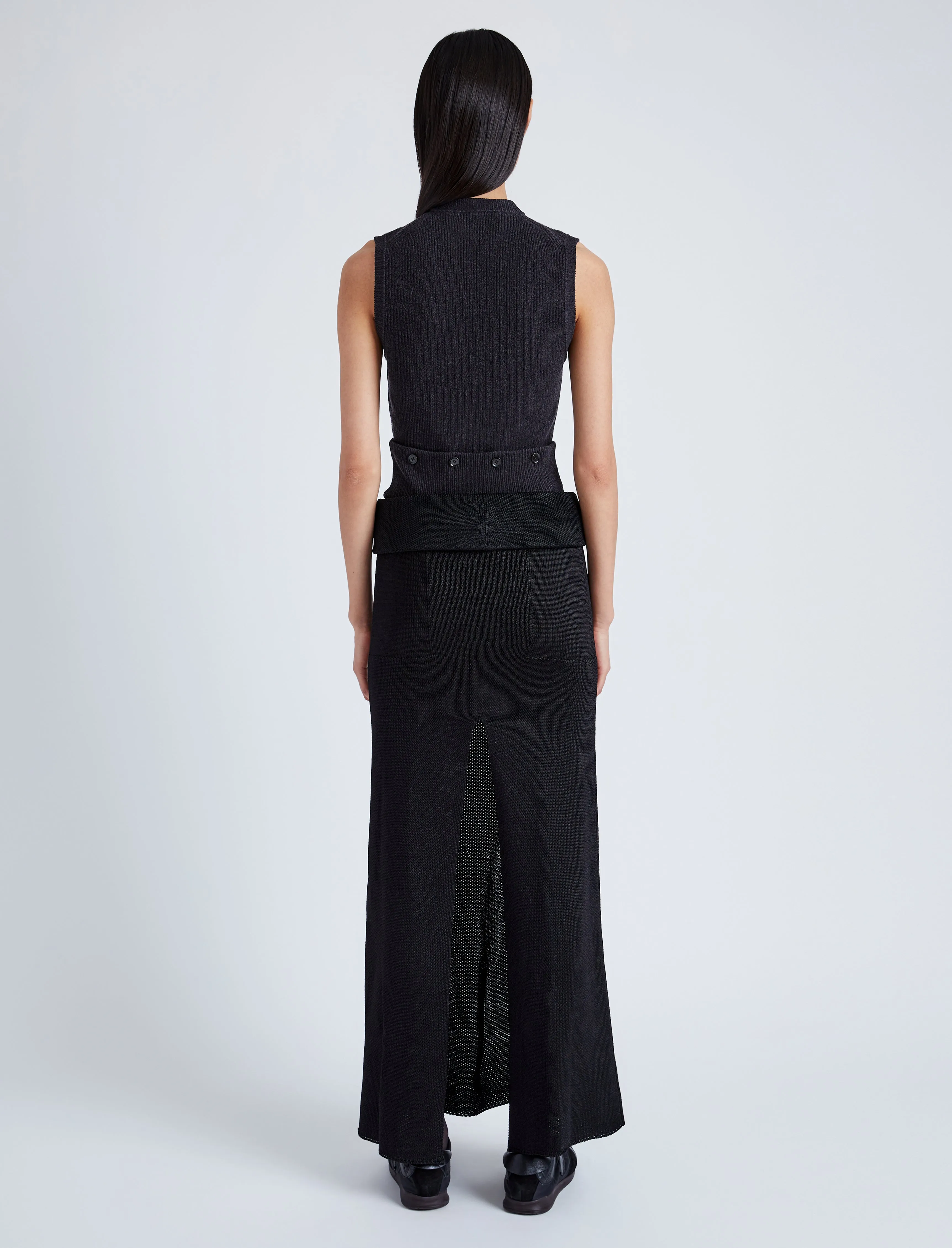Cruz Vest in Midweight Viscose Rib Knit sold by Proenza Schouler product image thumbnail 5