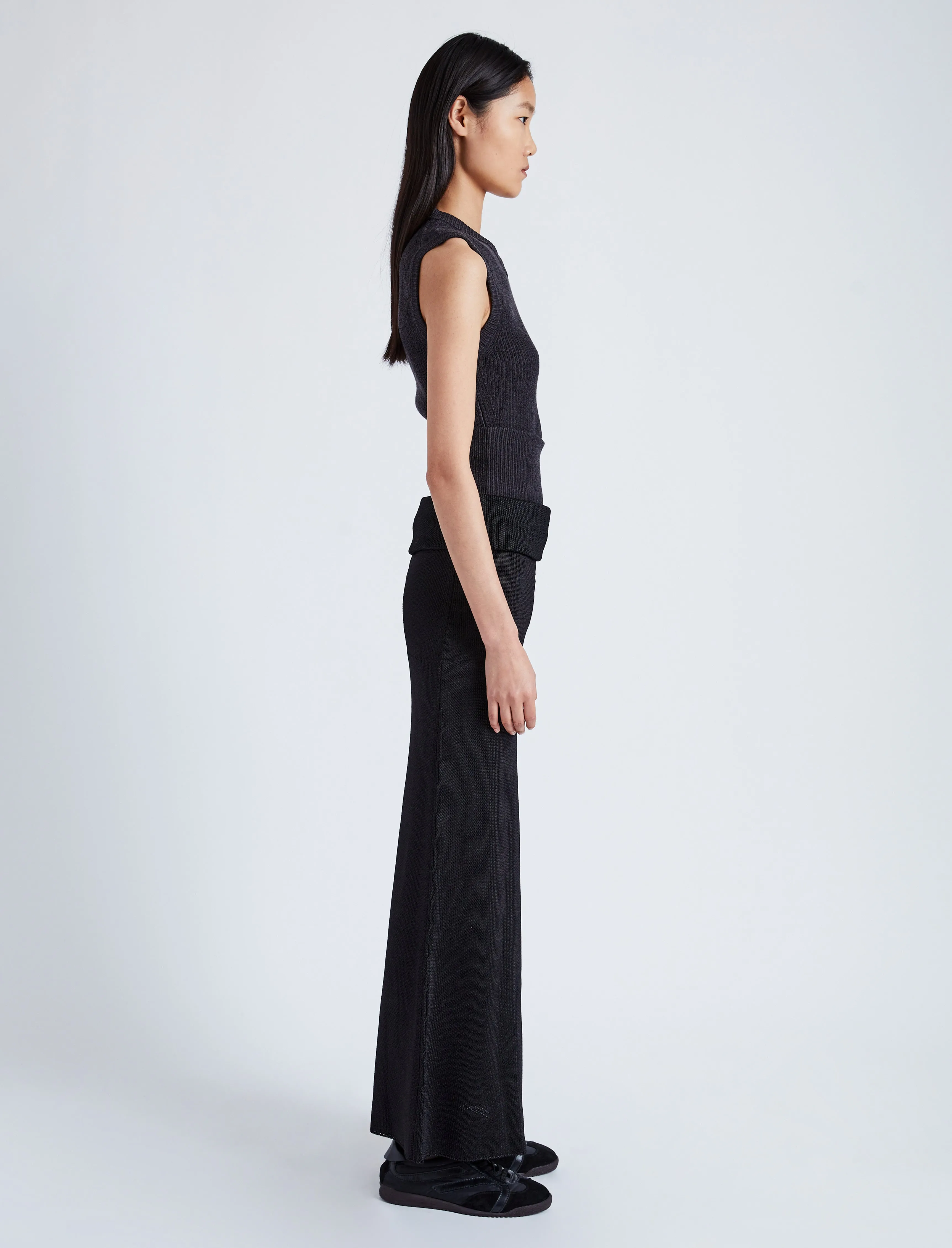 Cruz Vest in Midweight Viscose Rib Knit sold by Proenza Schouler product image thumbnail 4