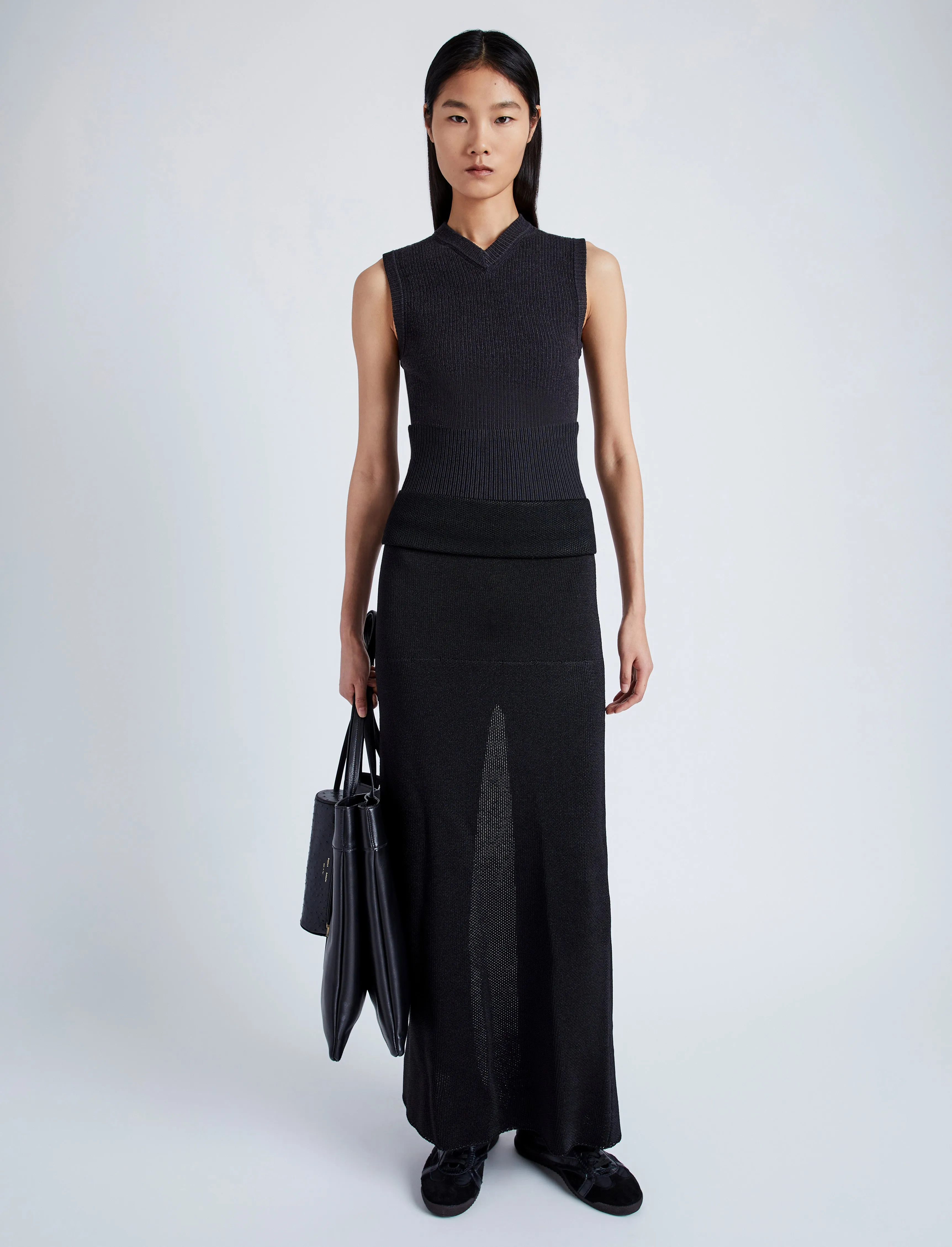 Cruz Vest in Midweight Viscose Rib sold by Proenza Schouler product image thumbnail 4