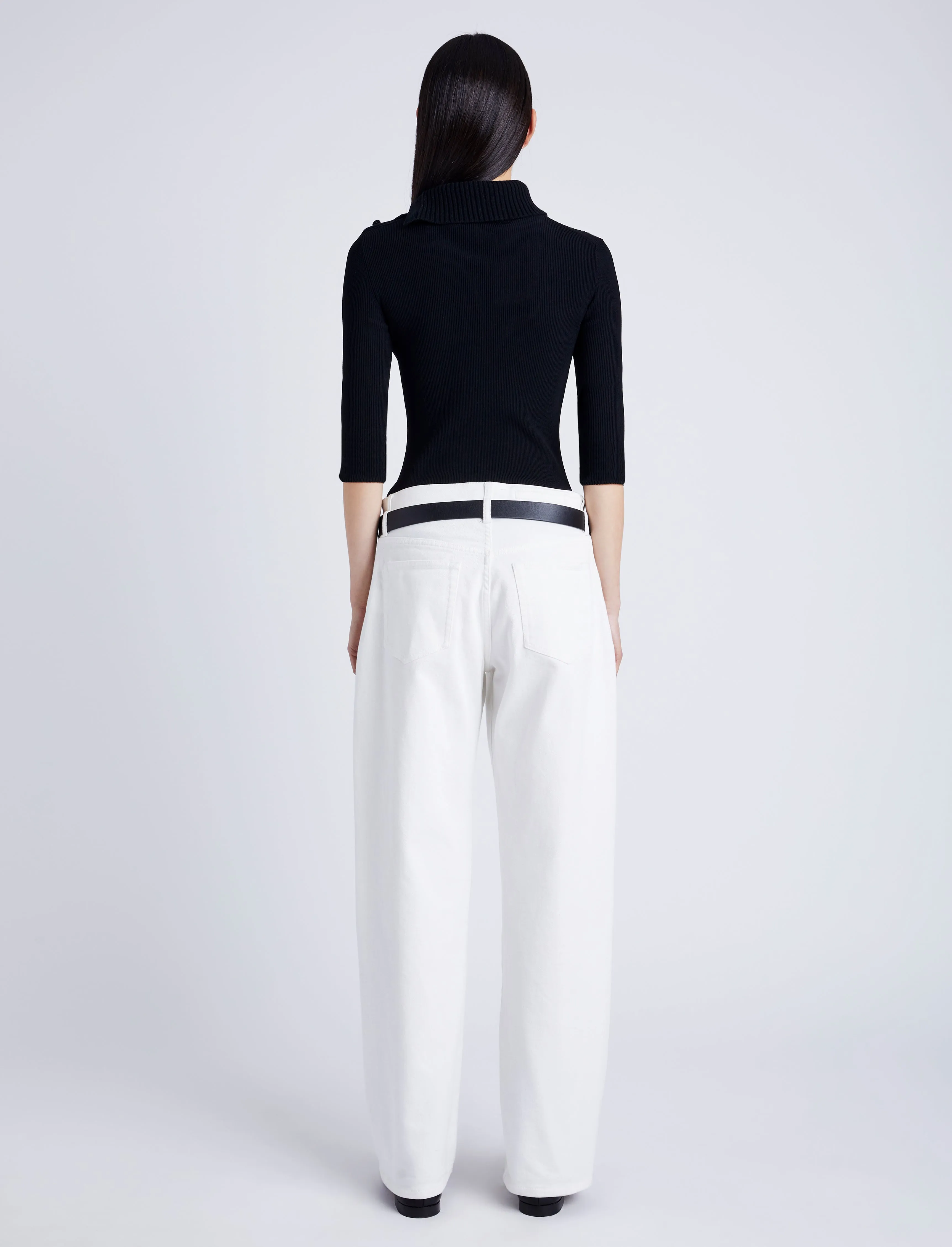 Daxton Sweater in Viscose Rib sold by Proenza Schouler product image thumbnail 5