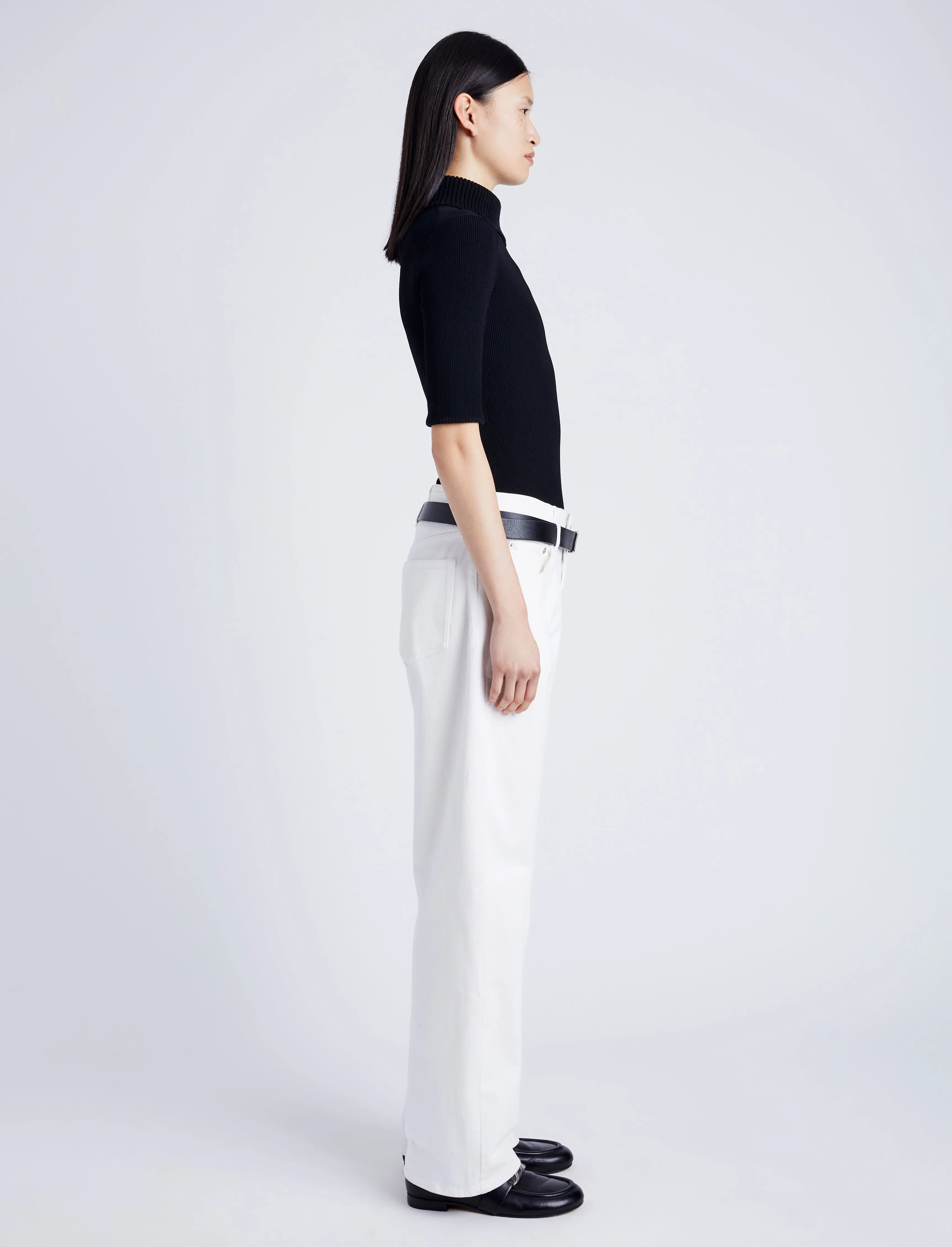 Daxton Sweater in Viscose Rib sold by Proenza Schouler product image thumbnail 4