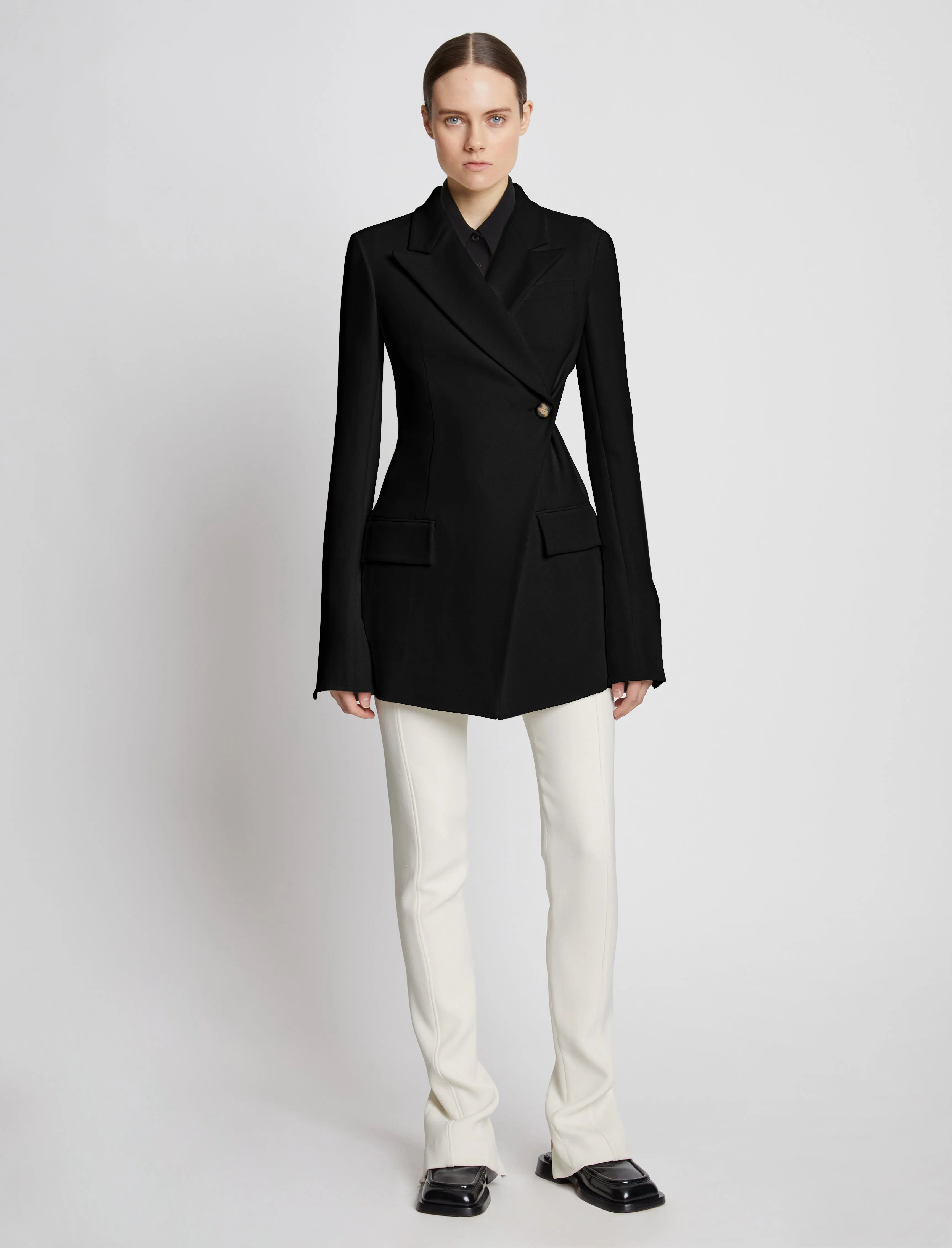 Bi-Stretch Crepe Blazer sold by Proenza Schouler product image thumbnail 3