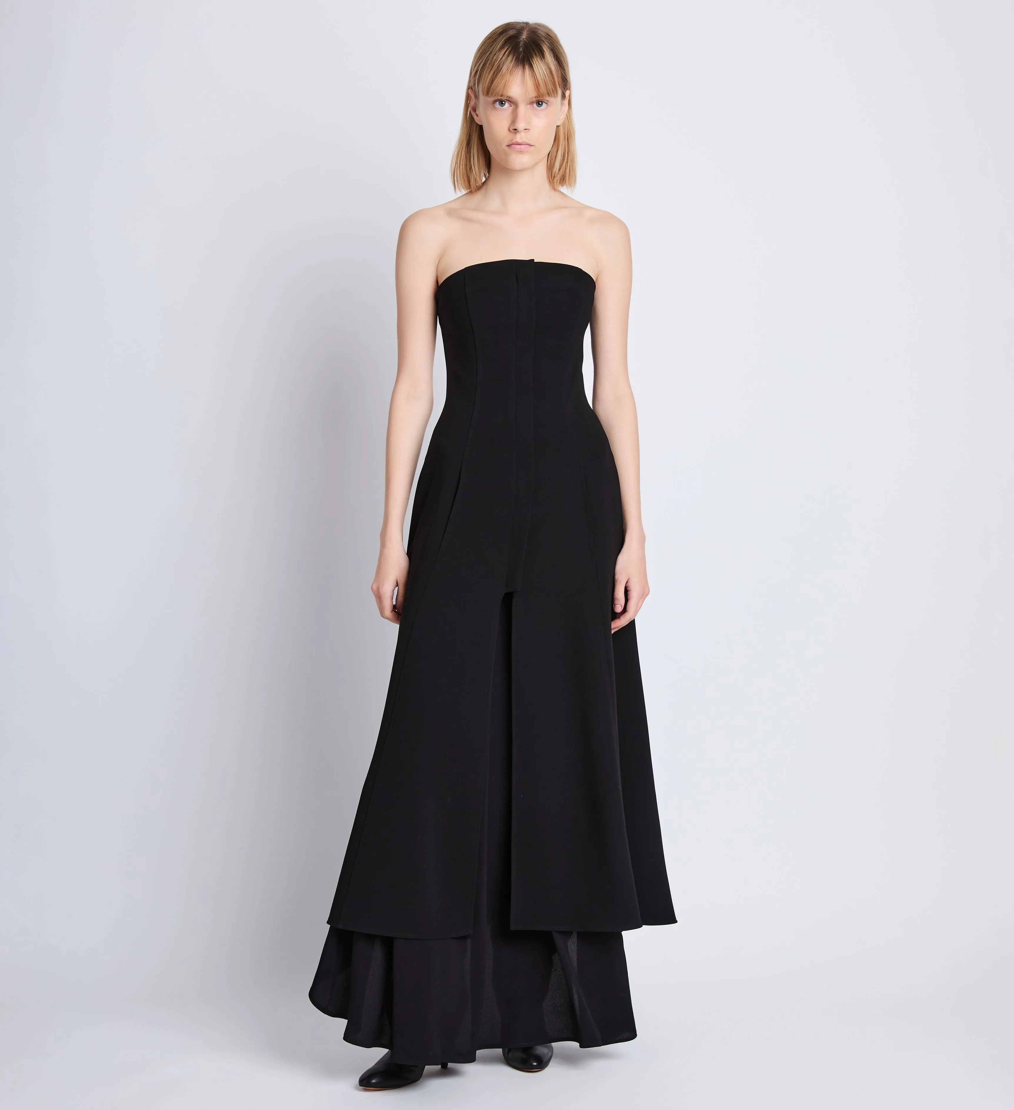 Danielle Strapless Dress in Matte Viscose Crepe sold by Proenza Schouler product image thumbnail 2