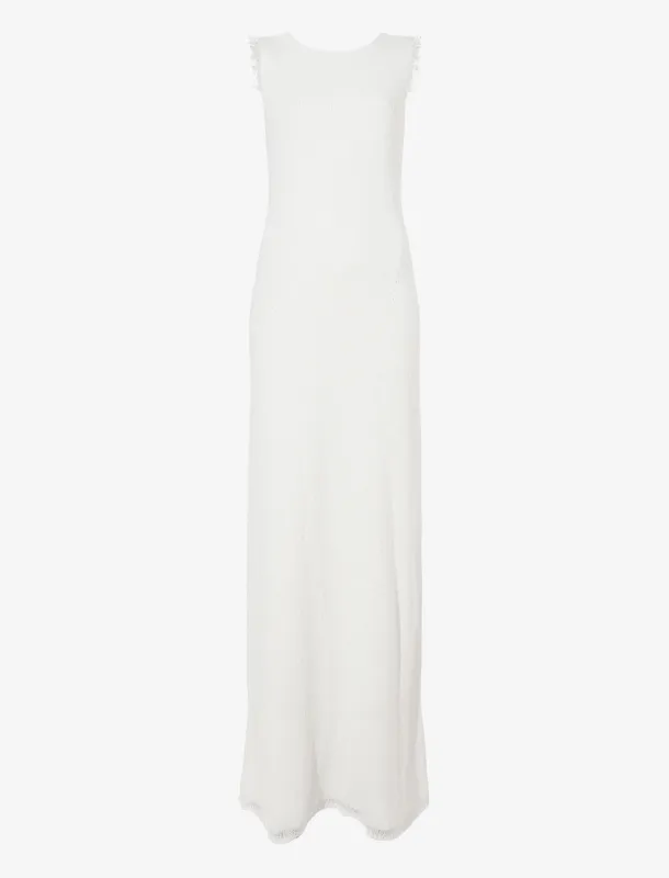 Silvia Backless Dress In Silk Doubleface Boucle made by Proenza Schouler