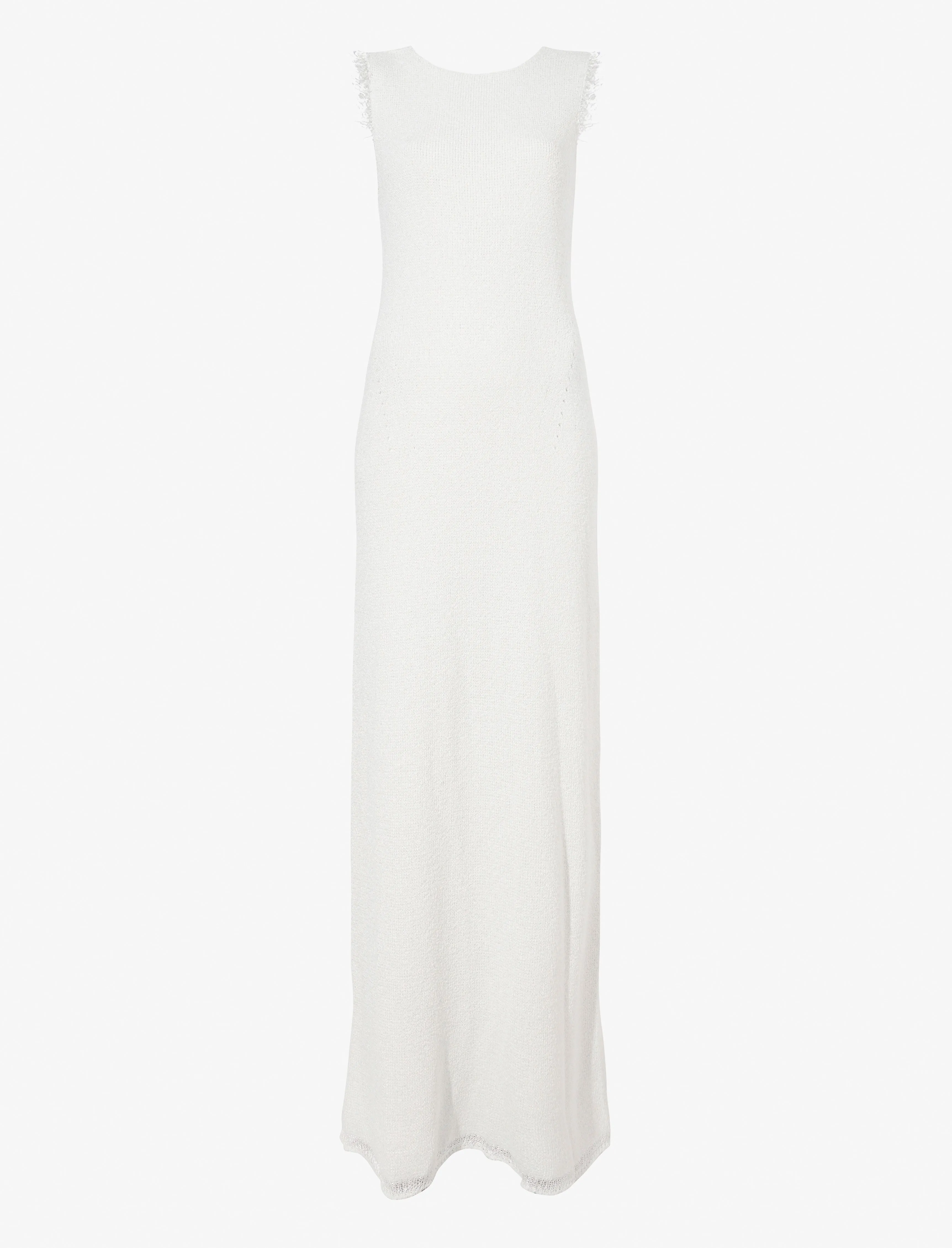 Silvia Backless Dress In Silk Doubleface Boucle sold by Proenza Schouler