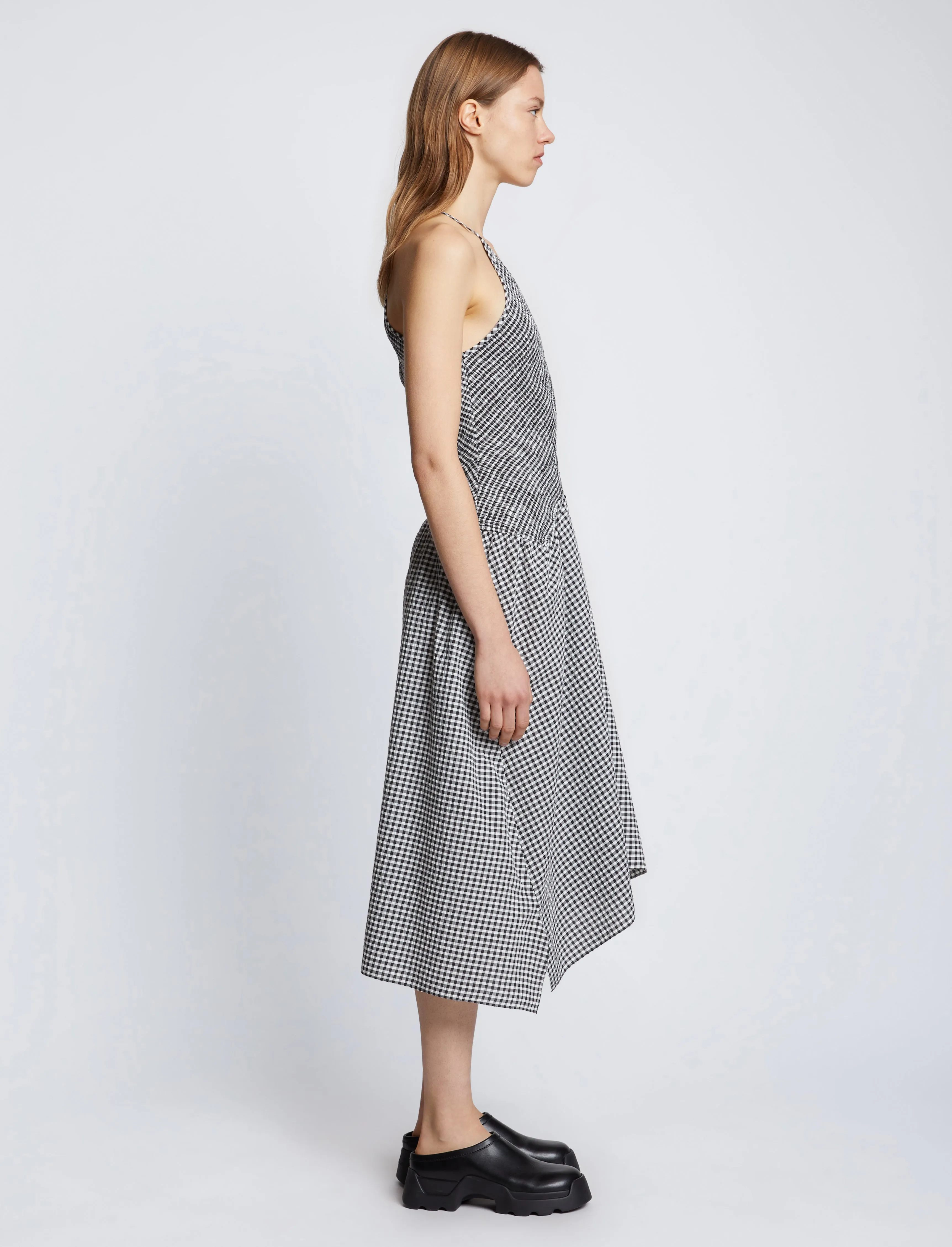 Gingham Seersucker Smocked Dress sold by Proenza Schouler product image thumbnail 3