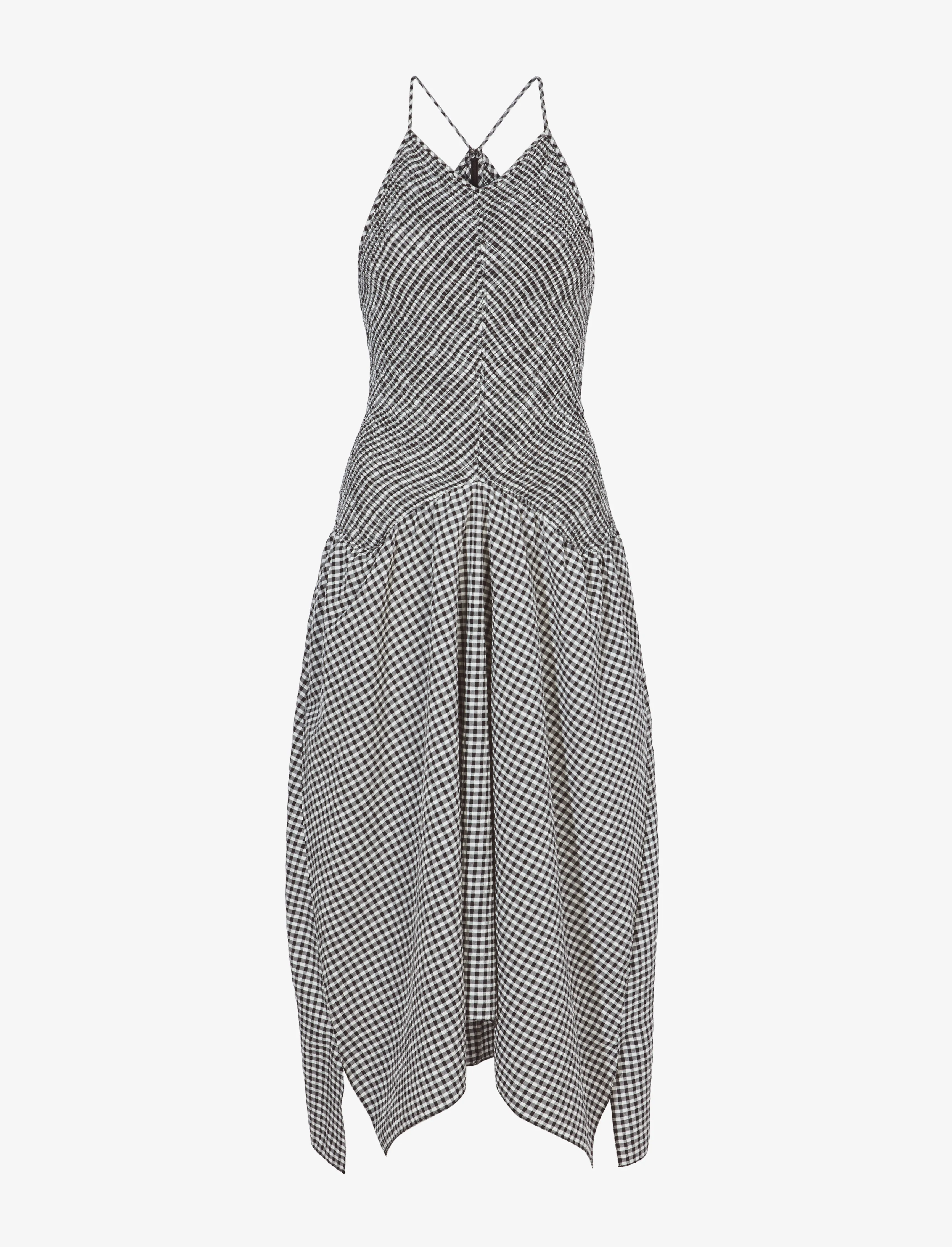 Gingham Seersucker Smocked Dress sold by Proenza Schouler
