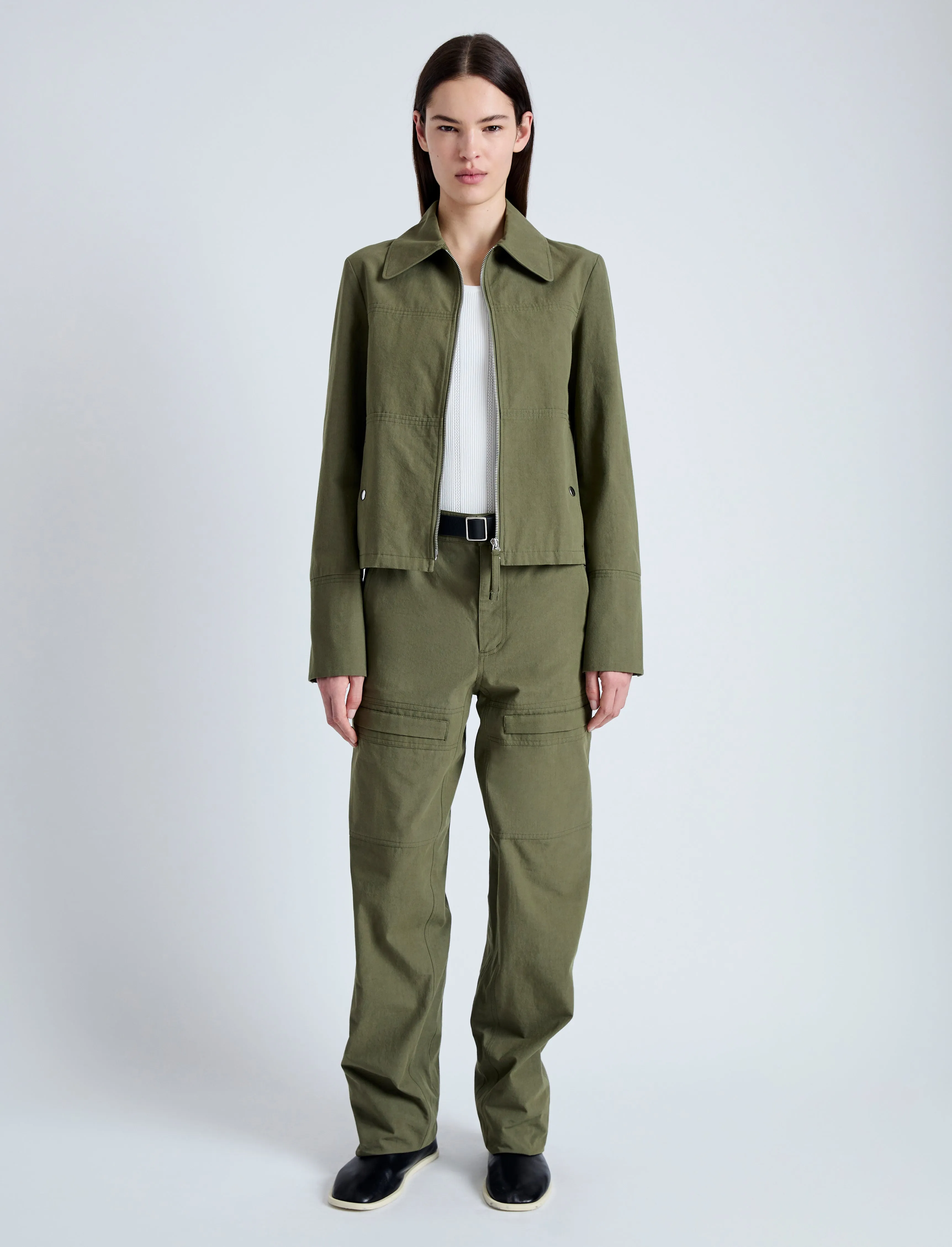 Barnes Jacket in Rumpled Cotton sold by Proenza Schouler product image thumbnail 3