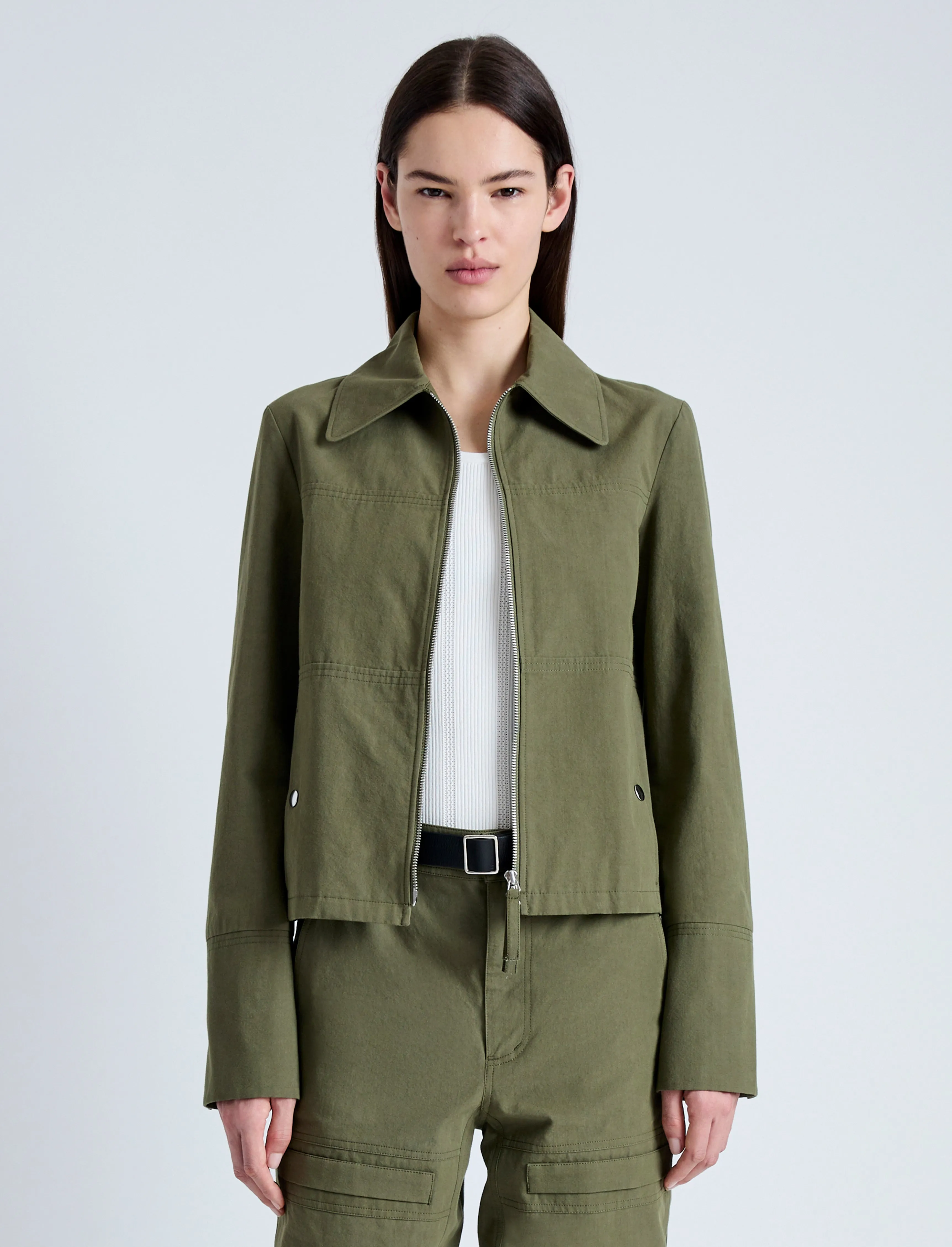Barnes Jacket in Rumpled Cotton sold by Proenza Schouler product image thumbnail 2