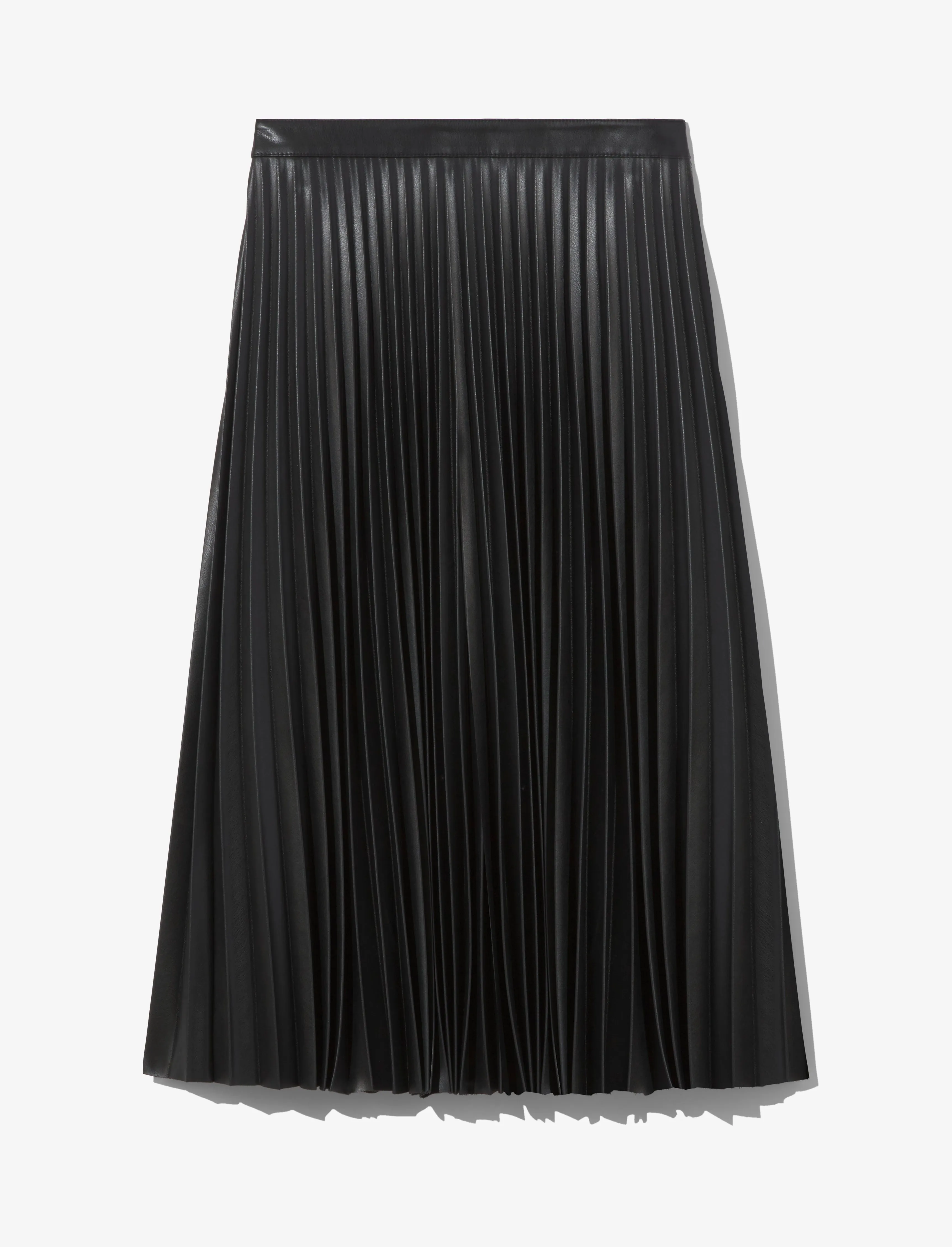 Daphne Pleated Skirt in Faux Leather sold by Proenza Schouler