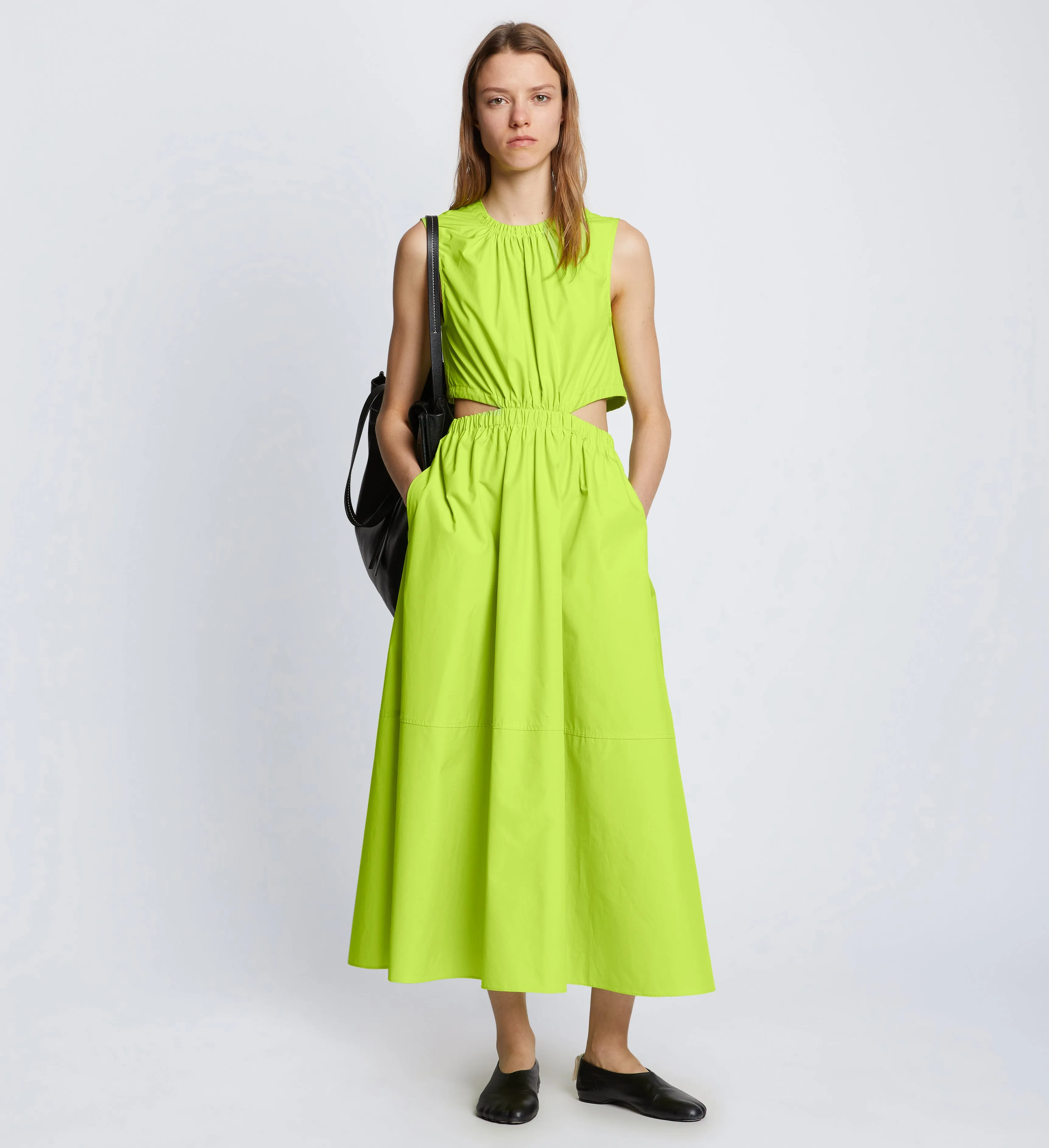 Poplin Cut Out Midi Dress sold by Proenza Schouler product image thumbnail 2