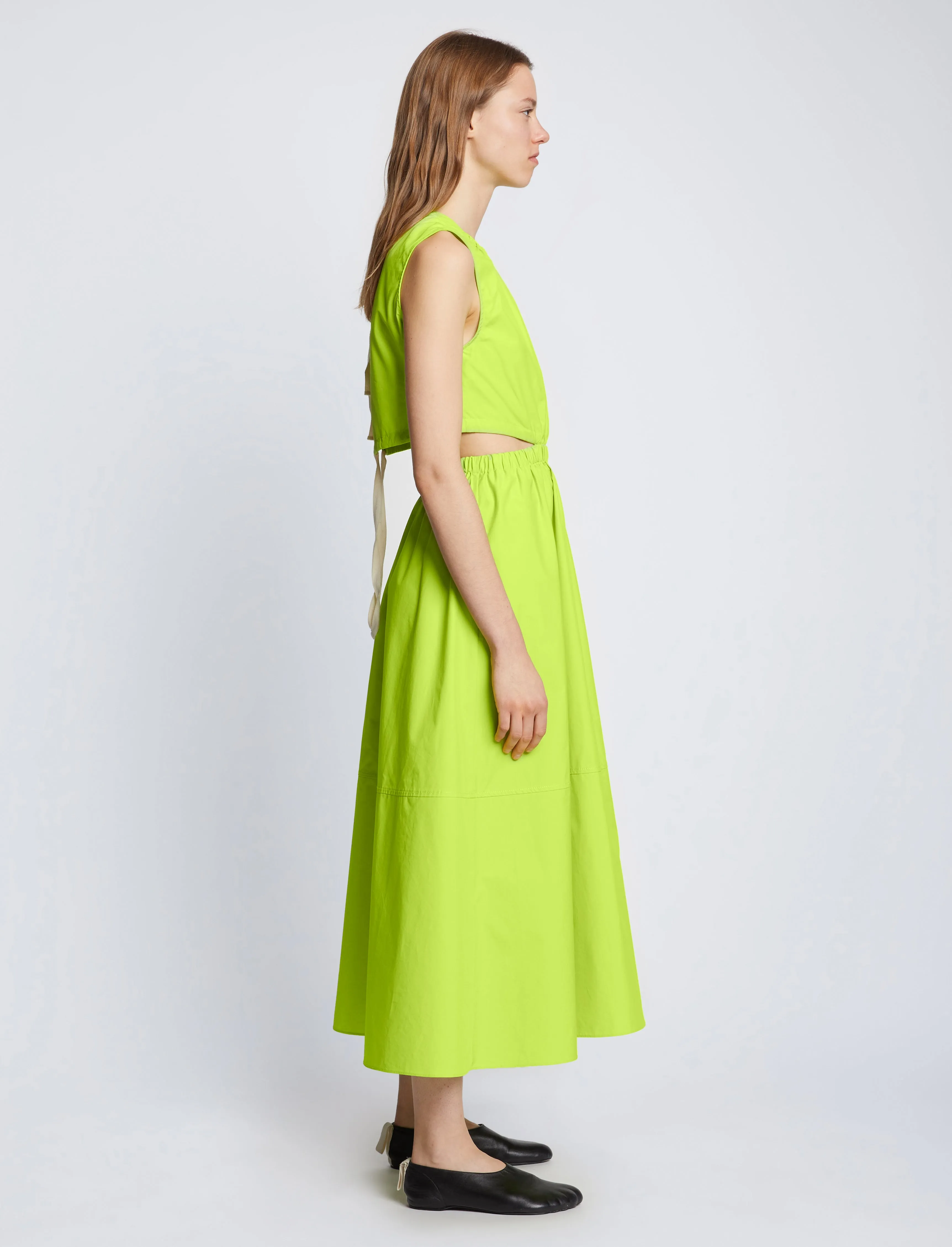 Poplin Cut Out Midi Dress sold by Proenza Schouler product image thumbnail 3