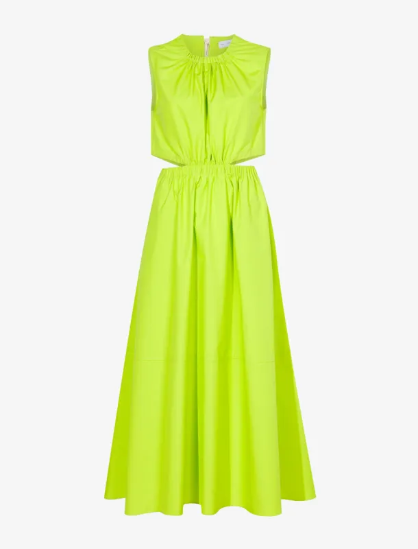 Poplin Cut Out Midi Dress sold by Proenza Schouler