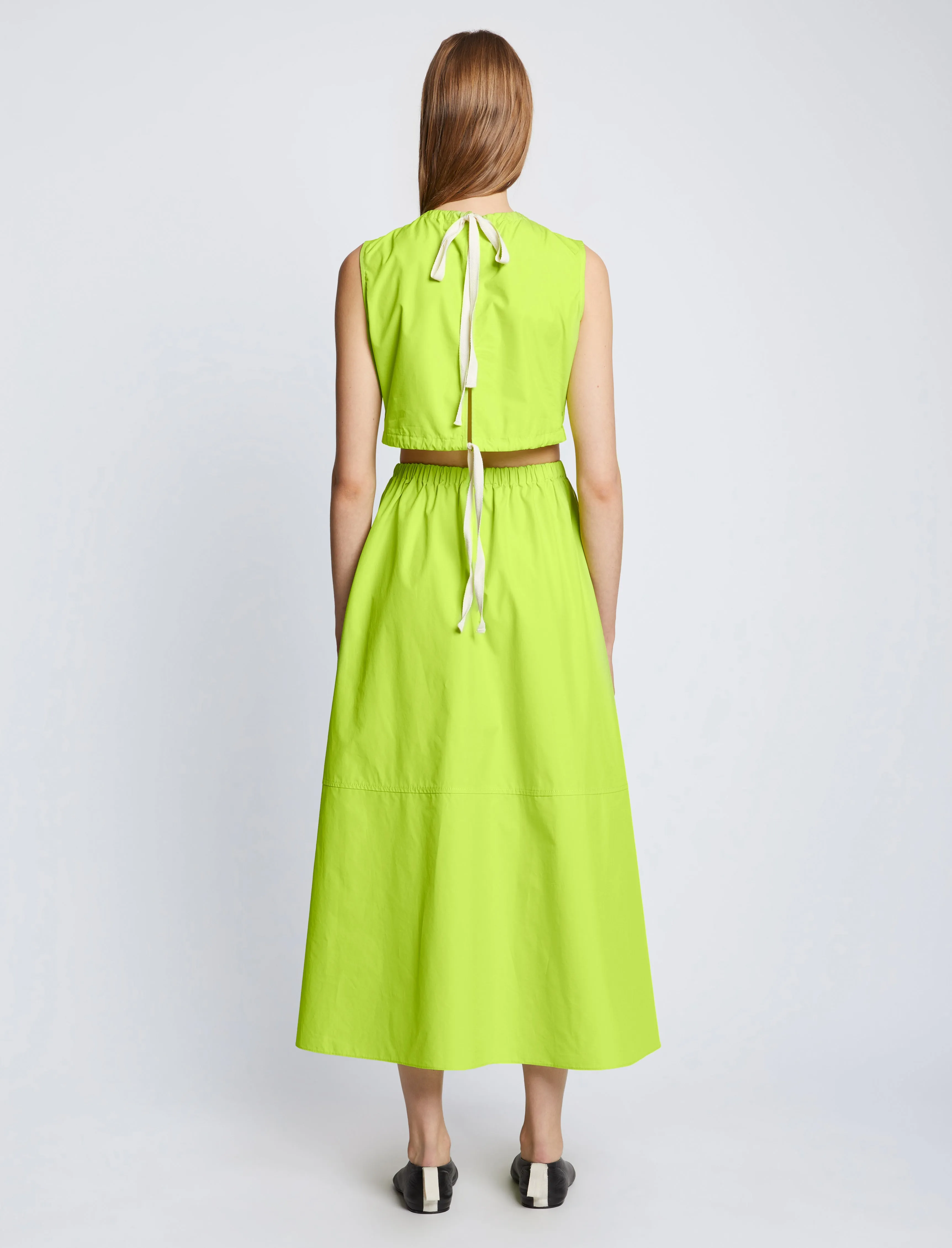 Poplin Cut Out Midi Dress sold by Proenza Schouler product image thumbnail 4