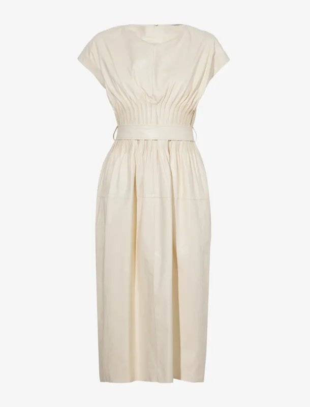 Leather Pinktuck Dress - BLUSH sold by Proenza Schouler