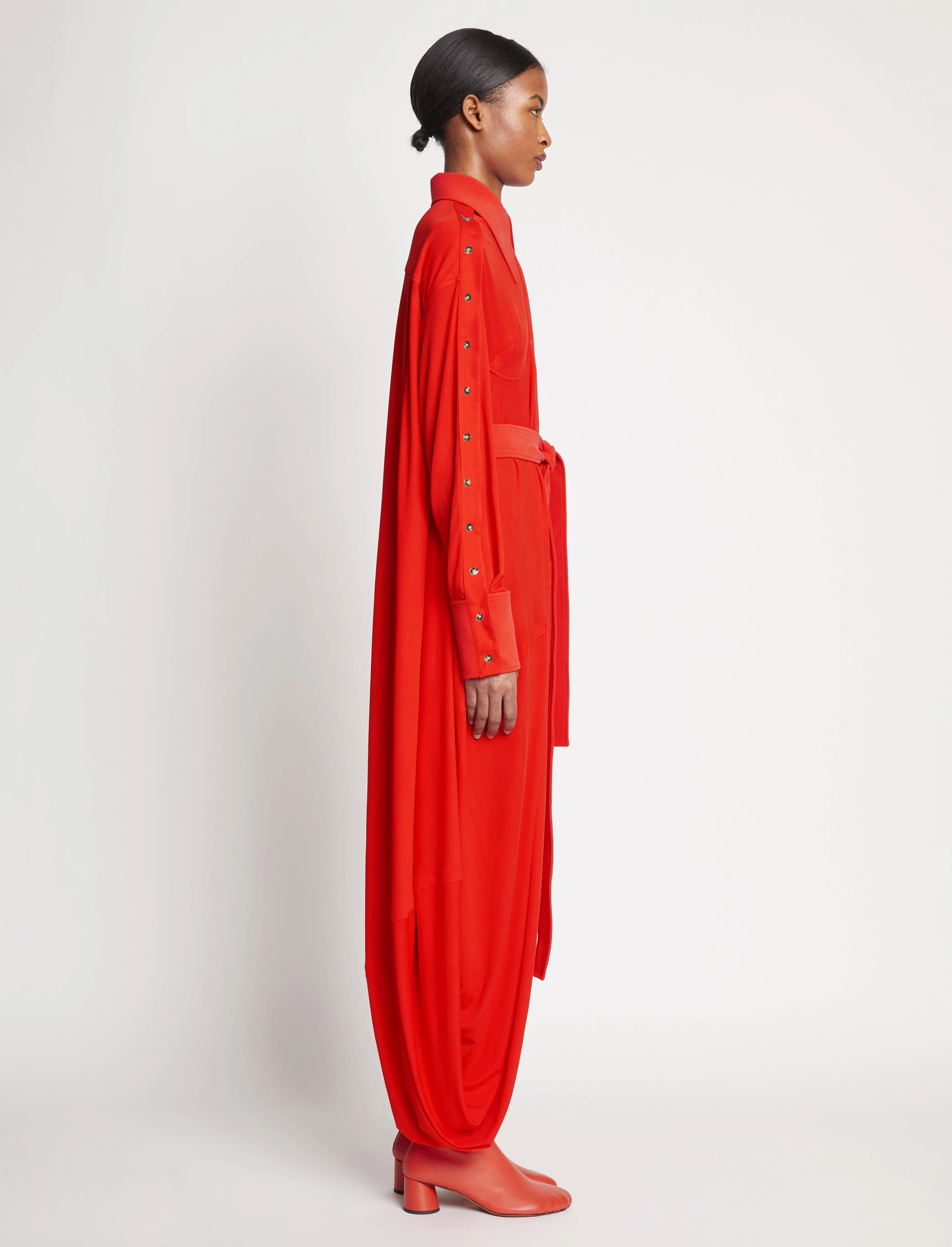 Crepe Jersey Shirt Dress - POPPY sold by Proenza Schouler product image thumbnail 2