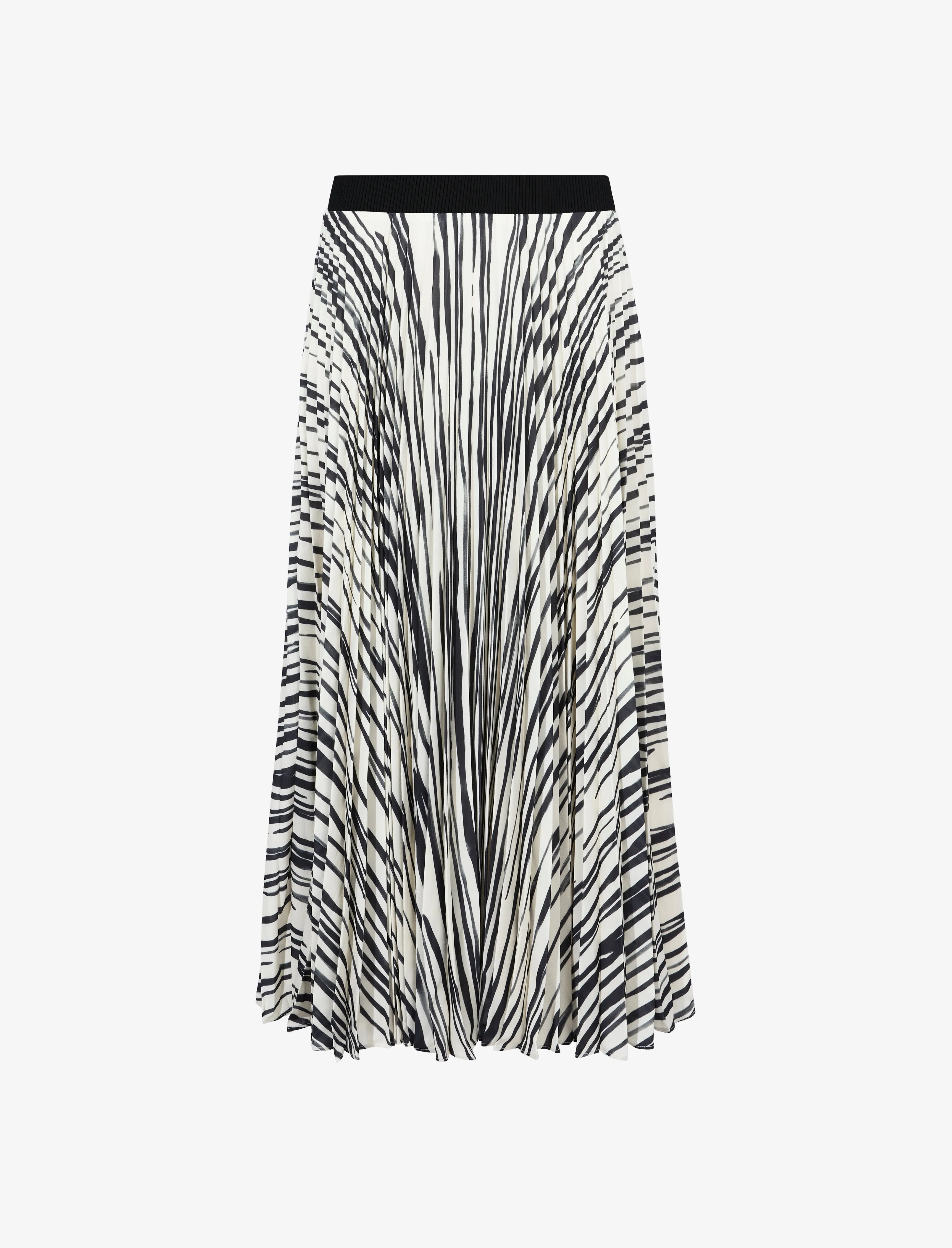 Korine Skirt in Printed Sheer Pleated Chiffon sold by Proenza Schouler