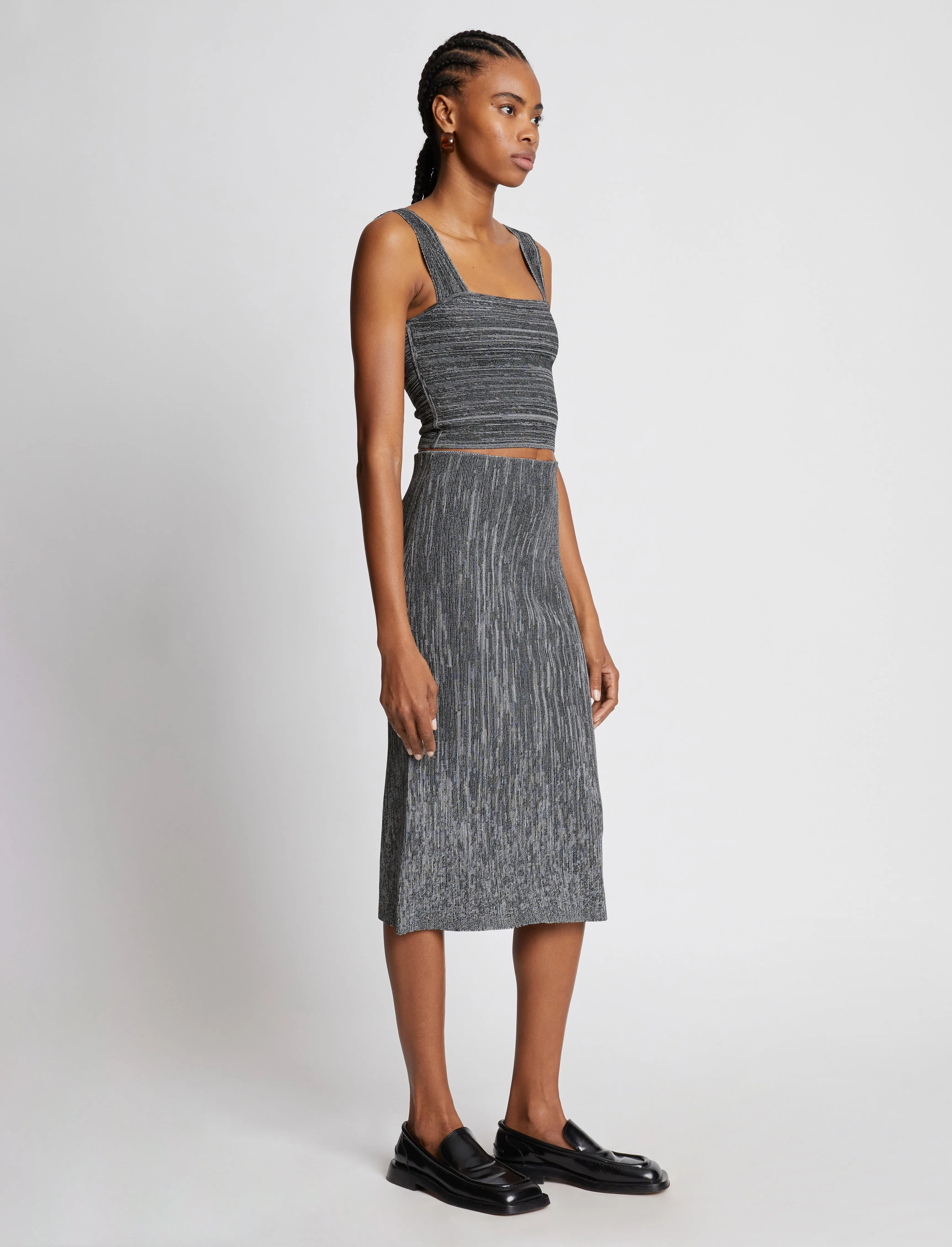 Melange Knit Midi Skirt sold by Proenza Schouler product image thumbnail 3