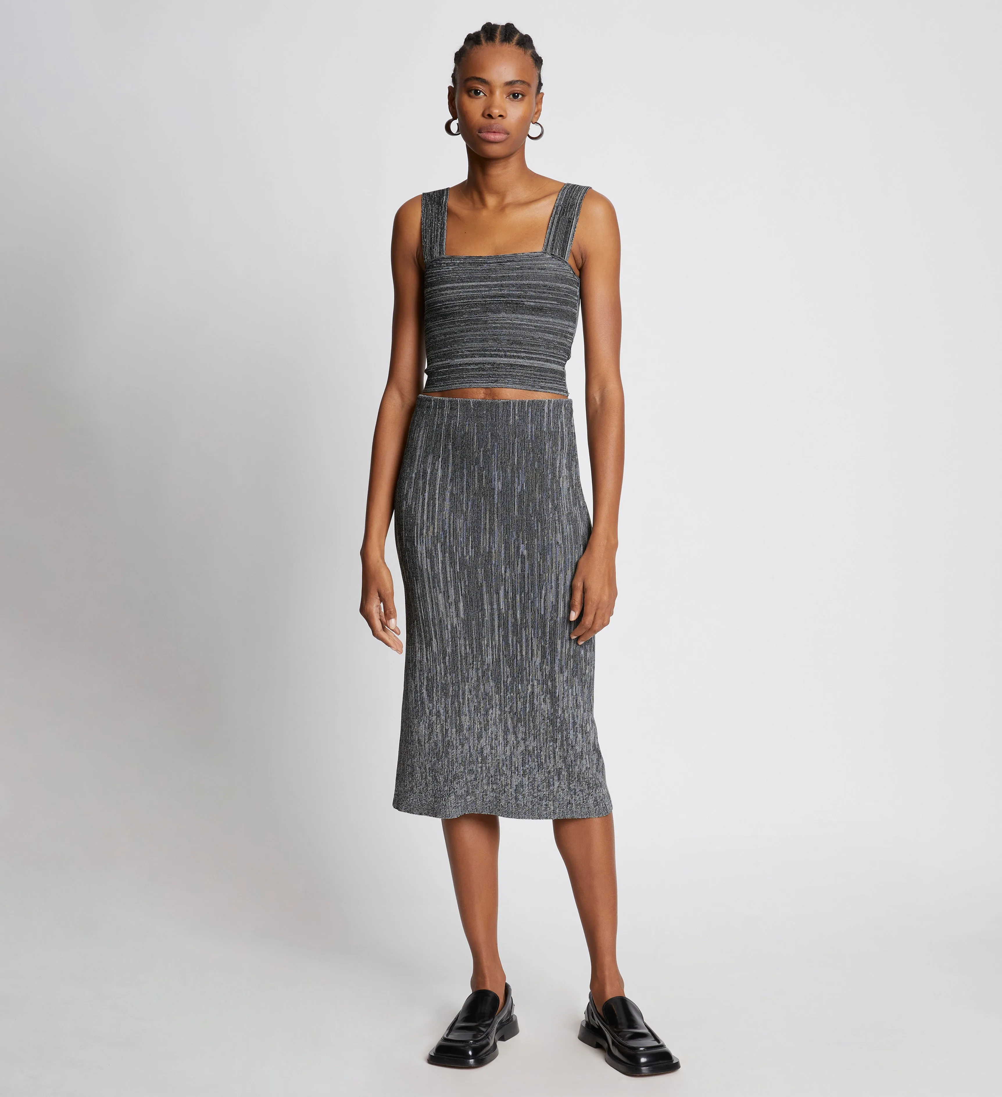 Melange Knit Midi Skirt sold by Proenza Schouler product image thumbnail 2