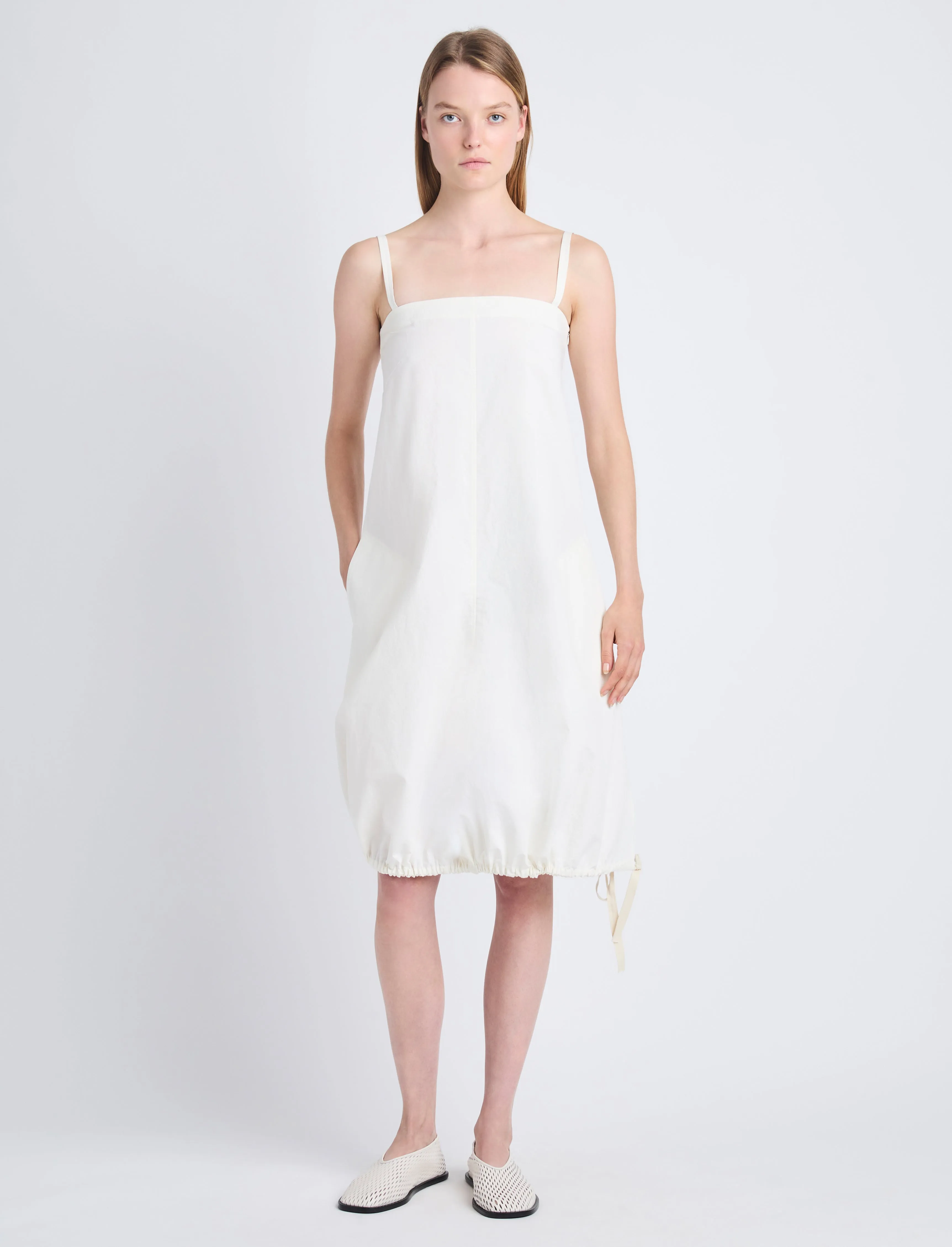 Emilia Dress in Lightweight Crinkle Poplin sold by Proenza Schouler product image thumbnail 2