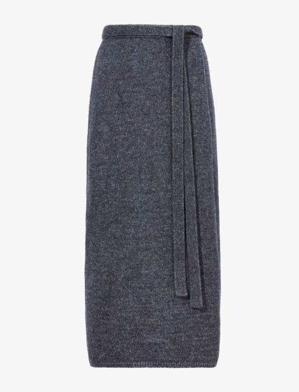 Zadie Knit Wrap Skirt in Wool Blend made by Proenza Schouler