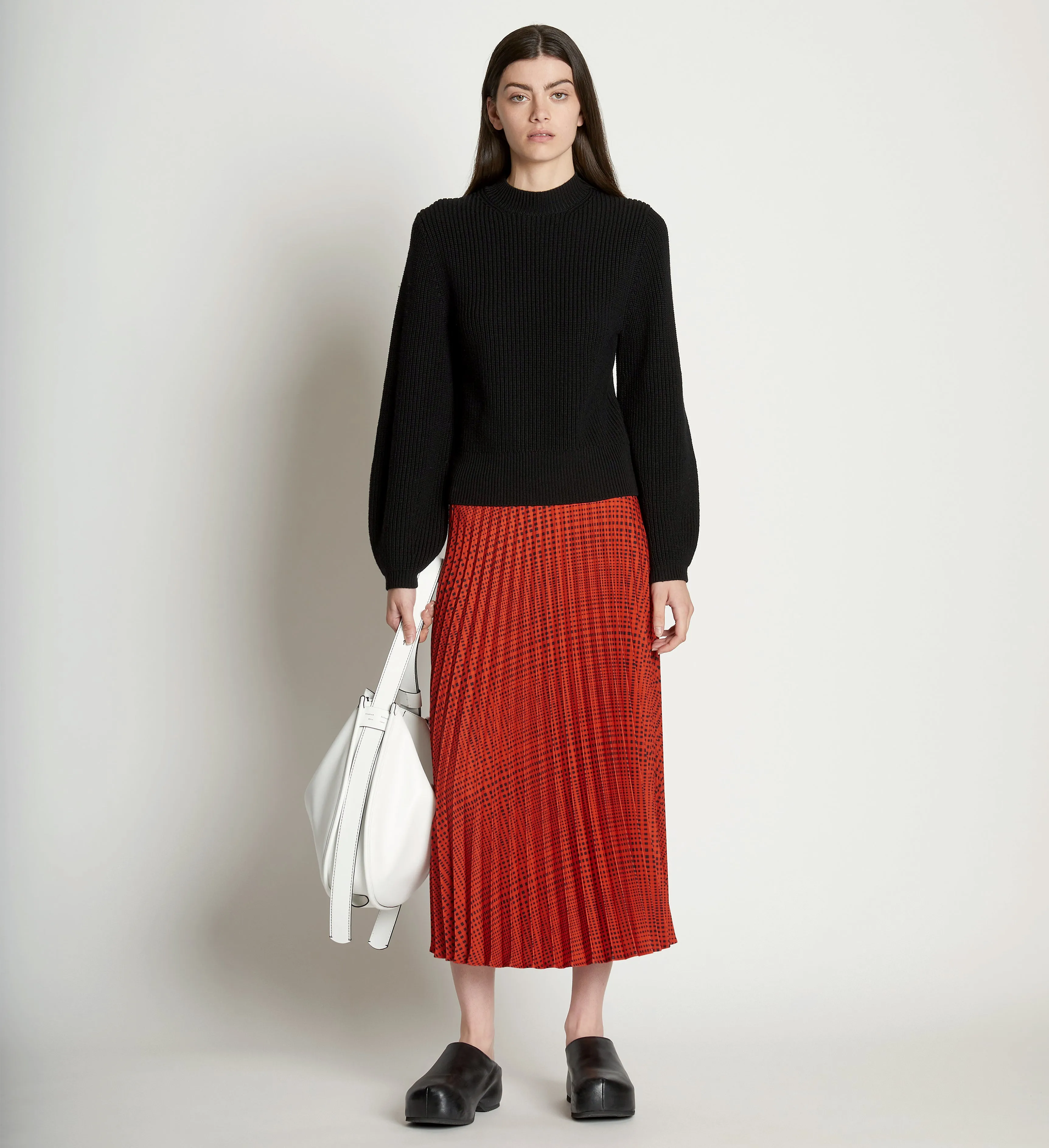 Pleatable Crepe Midi Skirt sold by Proenza Schouler product image thumbnail 2
