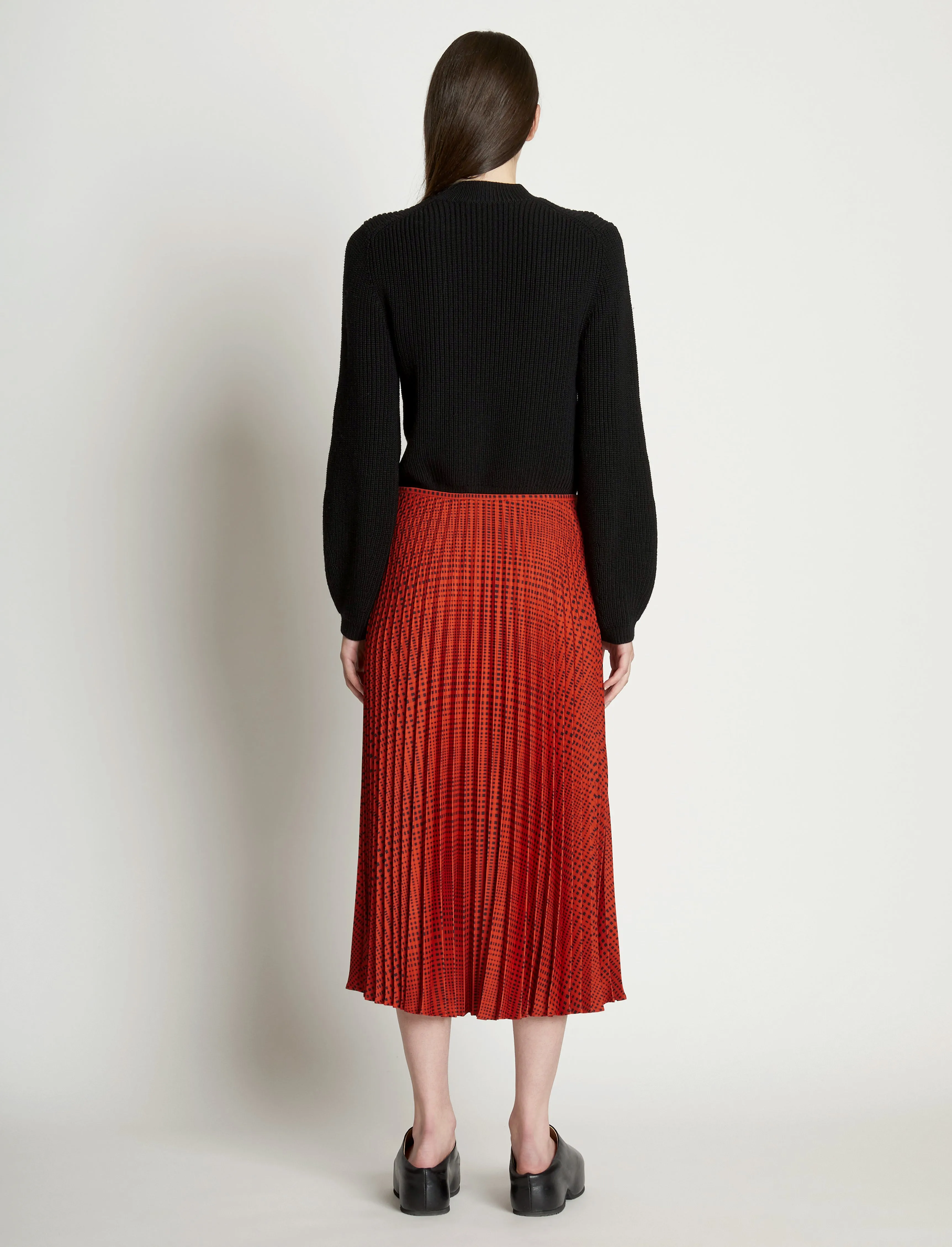 Pleatable Crepe Midi Skirt sold by Proenza Schouler product image thumbnail 4
